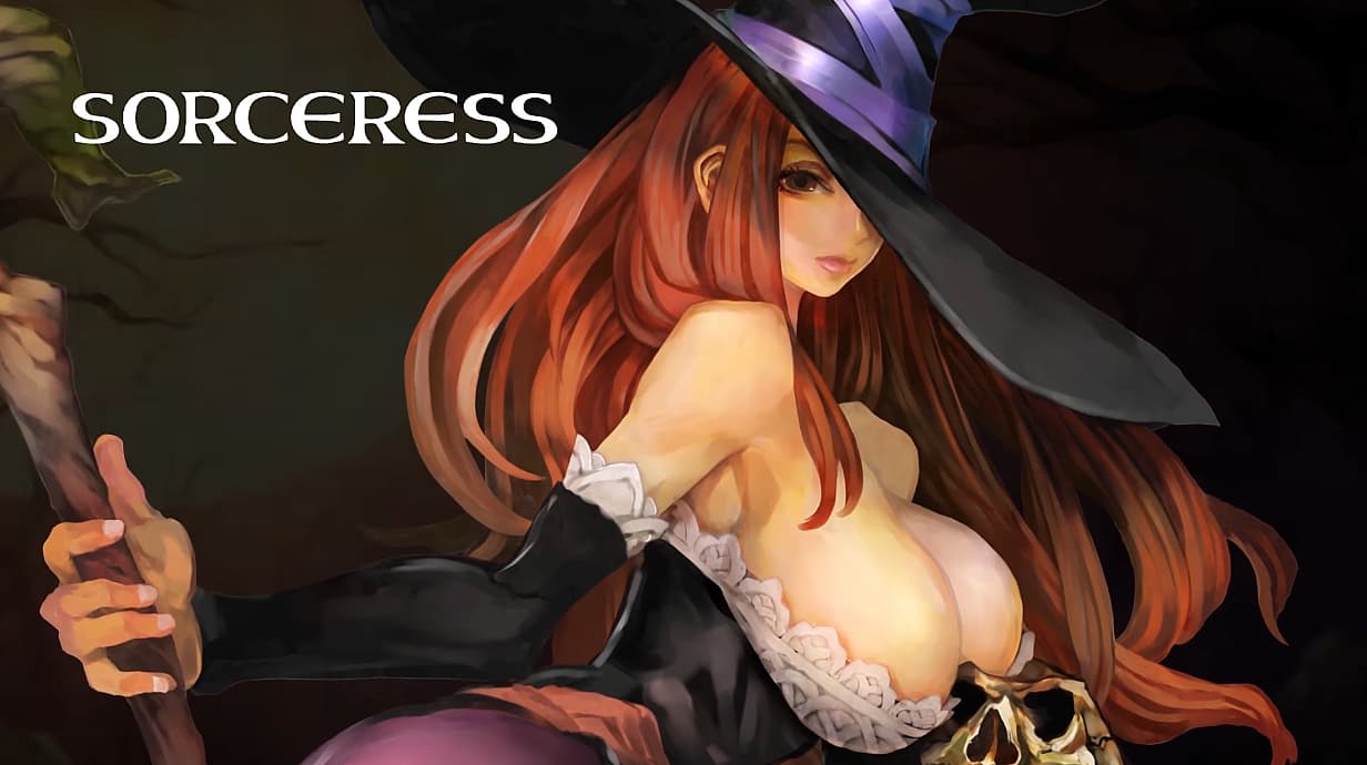 The Sorceress nurtures a skeleton to her bosom via Dragon's Crown (2013), Atlus