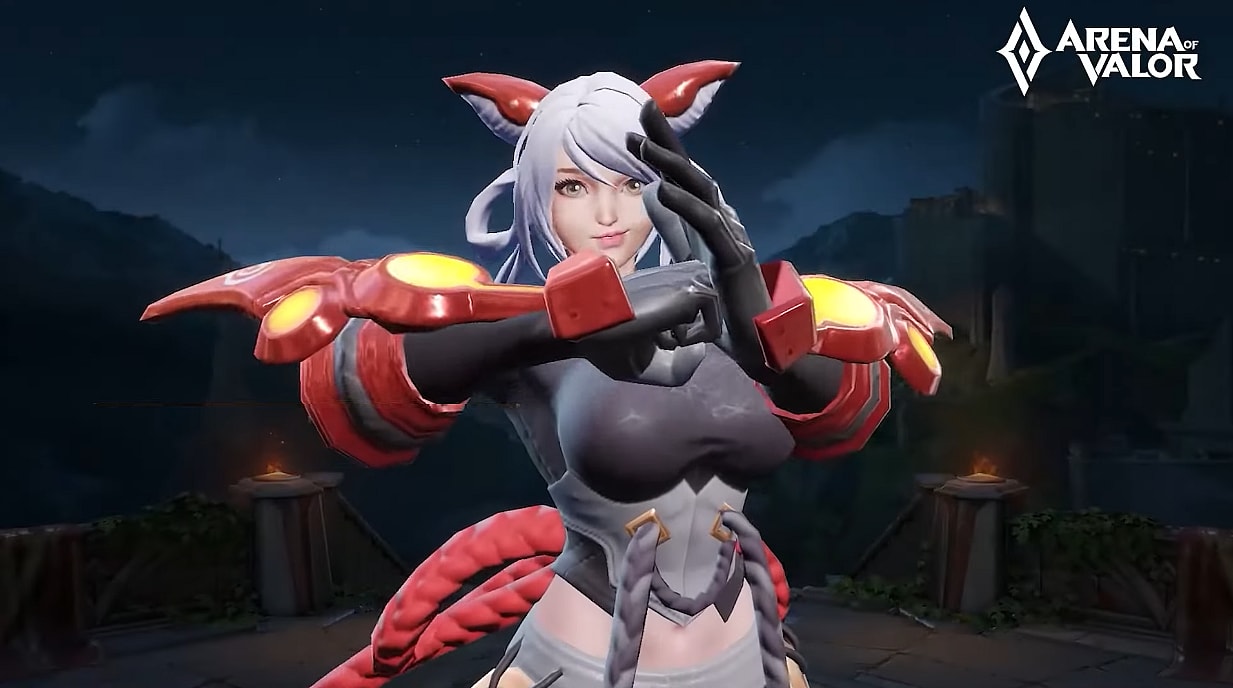 Qi punches her palm via Arena of Valor (2016), Level Infinite, Garena