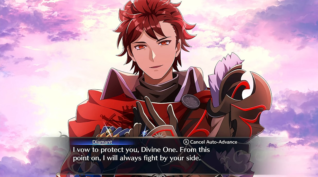 Diamant accepts the player's Pact Ring via Fire Emblem Engage (2023), Nintendo