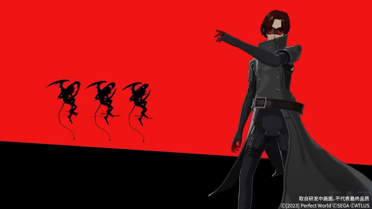 A trio of Incubus about to die to an All-Out Attack from the protagonist, code named Wonder via Persona 5: The Phantom X Gameplay Trailer