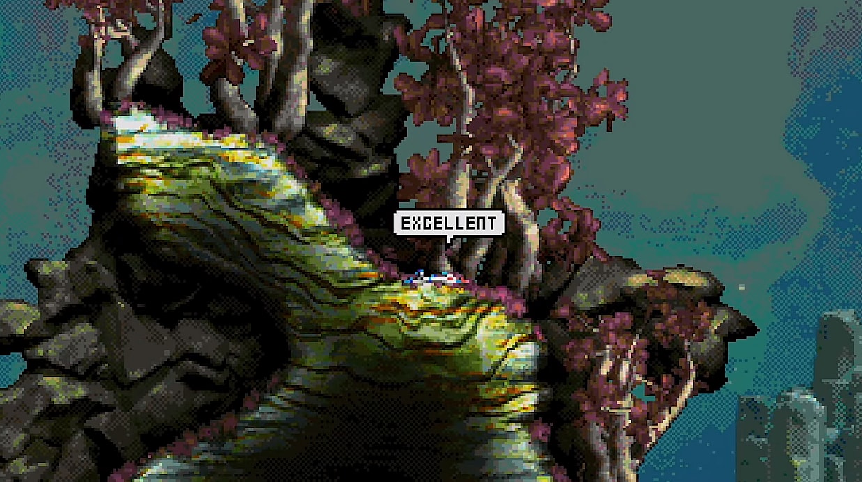 The player quips after falling flat on their face in Moons of Darsalon (2023), Dr. Kucho! Games, Astrolabe Games