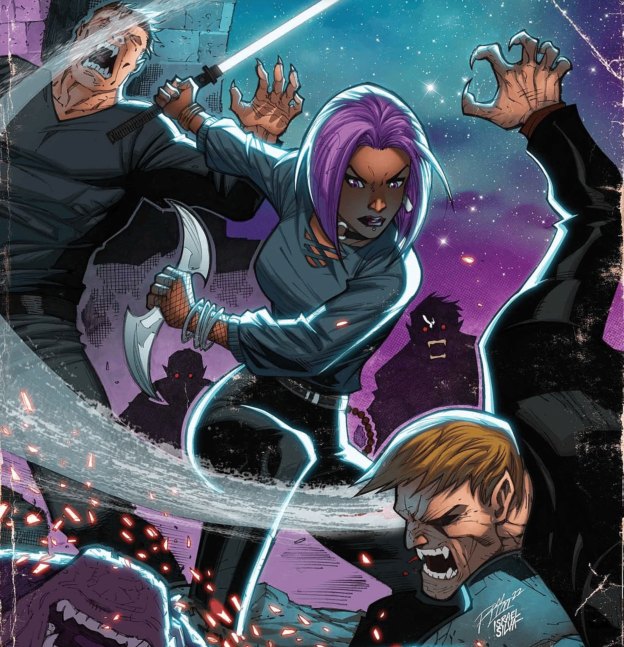 Brielle Brooks on Ron Lim's variant cover to Bloodline: Daughter of Blade Vol. 1 #1 (2023), Marvel