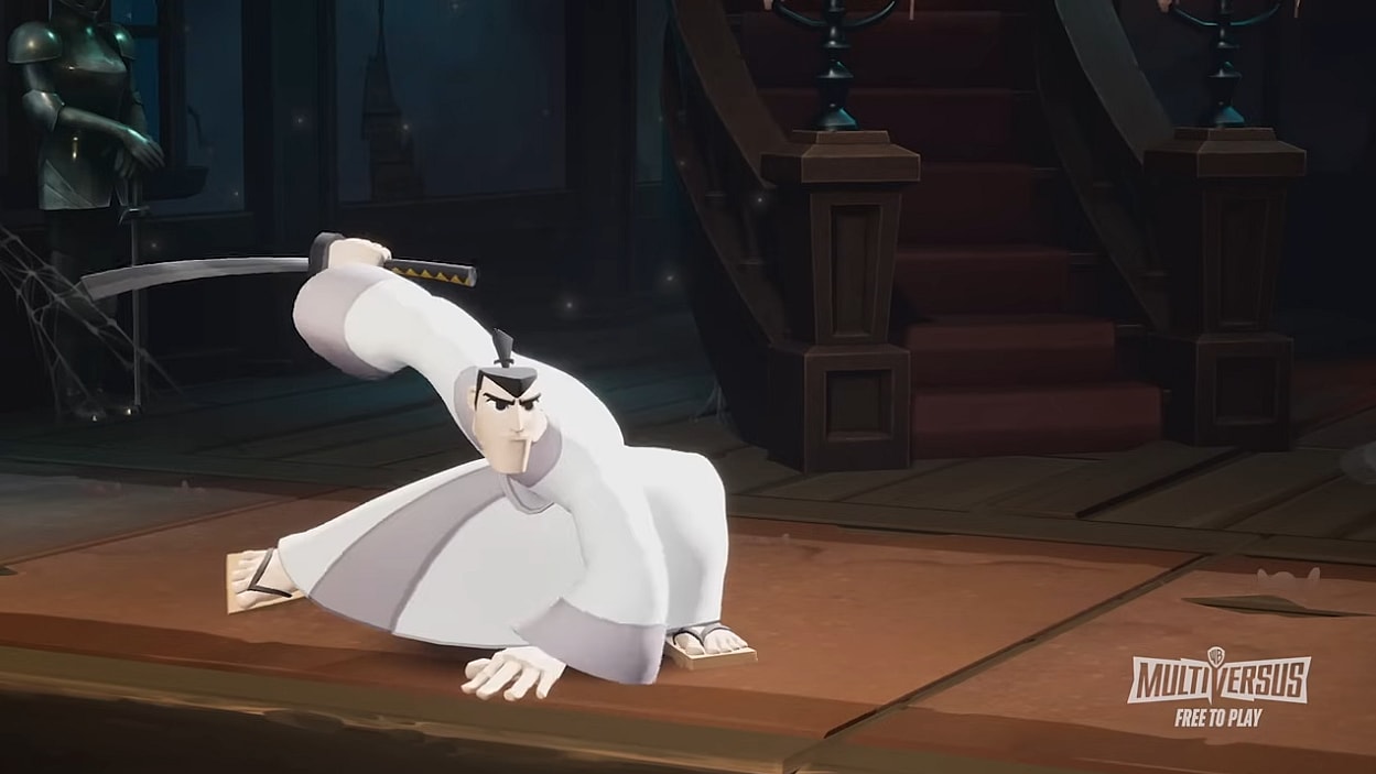 Jack prepares for battle in MultiVersus (2022), Warner Bros. Games.