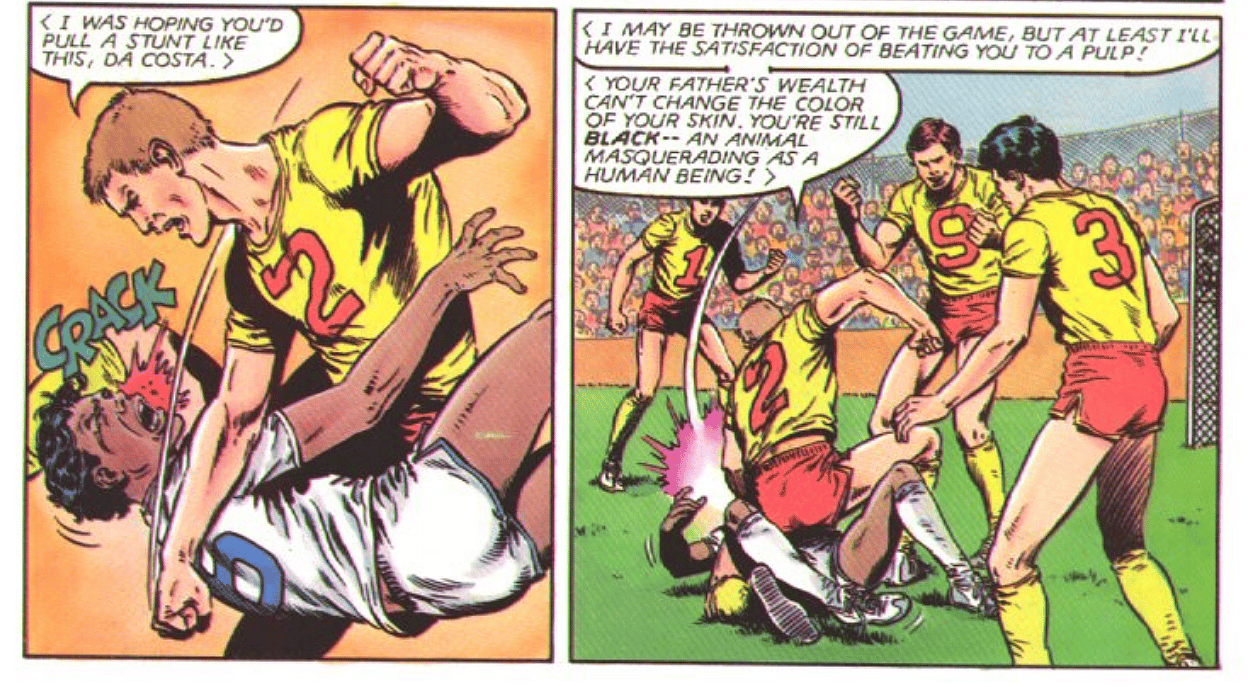 Robert DaCastoa is pushed to his limits in his Marvel debut in Marvel Graphic Novel Vol. 1 #4 "The New Mutants - Renewal" (1982), Marvel Comics. Wrds by Chris Claremont, art by Bob McLeod, Glynis Wein, and Tom Orzechowski.