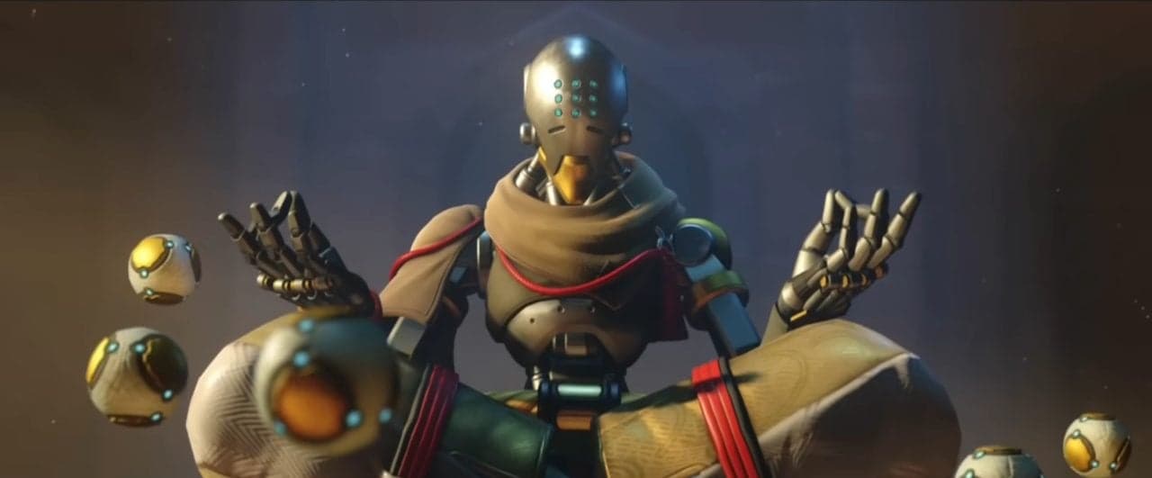 Zenyatta (Feodor Chin) takes a moment to reflect on his past in Overwatch 2 (2022), Blizzard Entertainment