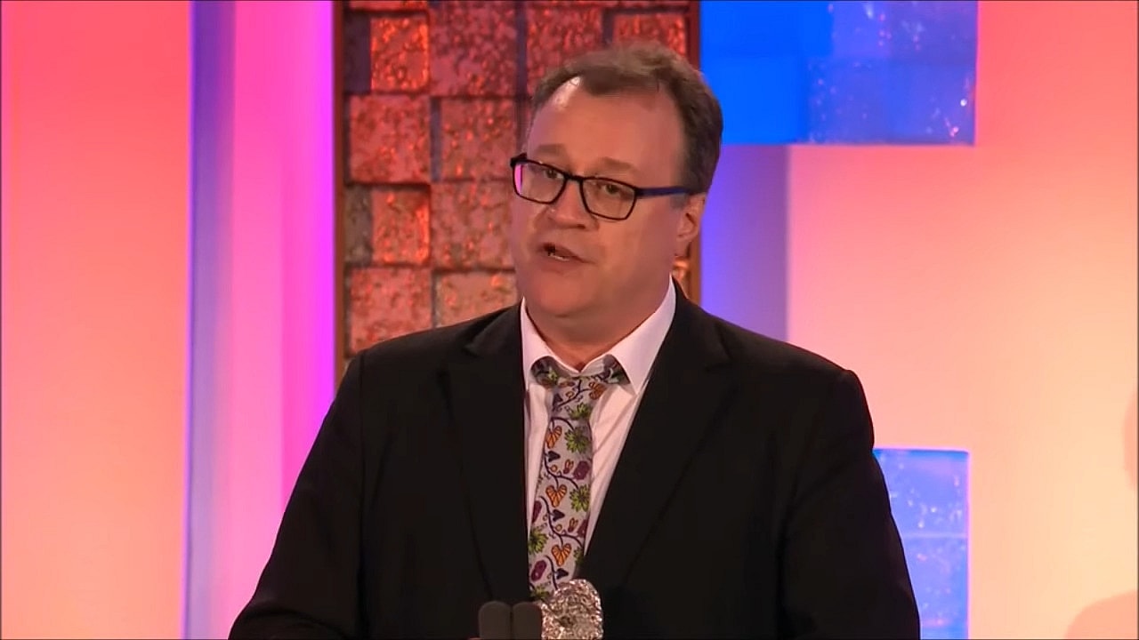 Russell T Davies accepts the 2022 South Bank Sky Arts Award for Television Drama