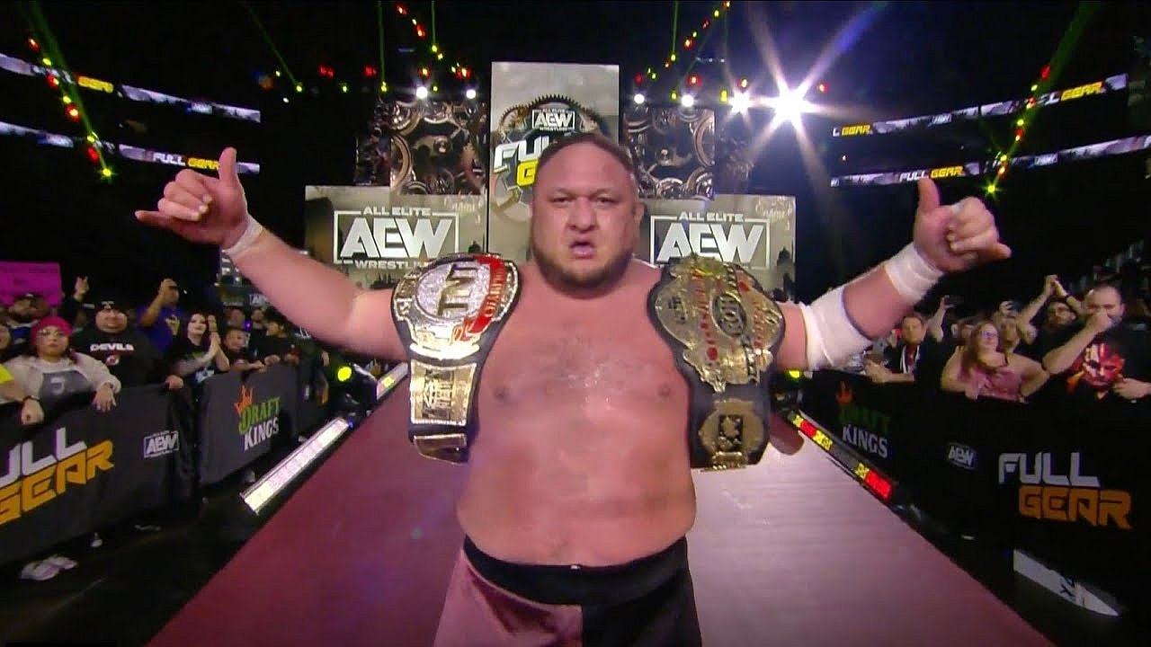 Samoa Joe wins and retains gold at AEW's Full Gear PPV (2022)