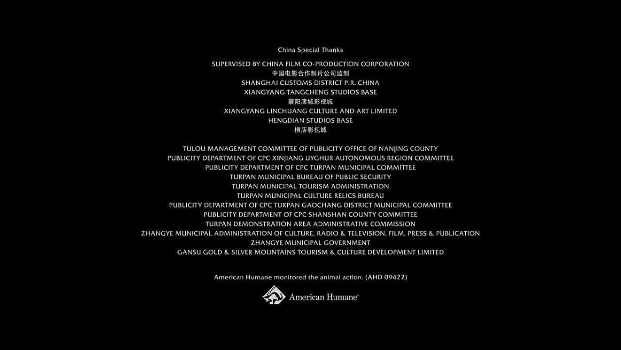 Chinese Communist Party Publicity Department Operating in Uyghur Autonomous Region Receives “Special Thanks” In Disney’s Mulan Remake