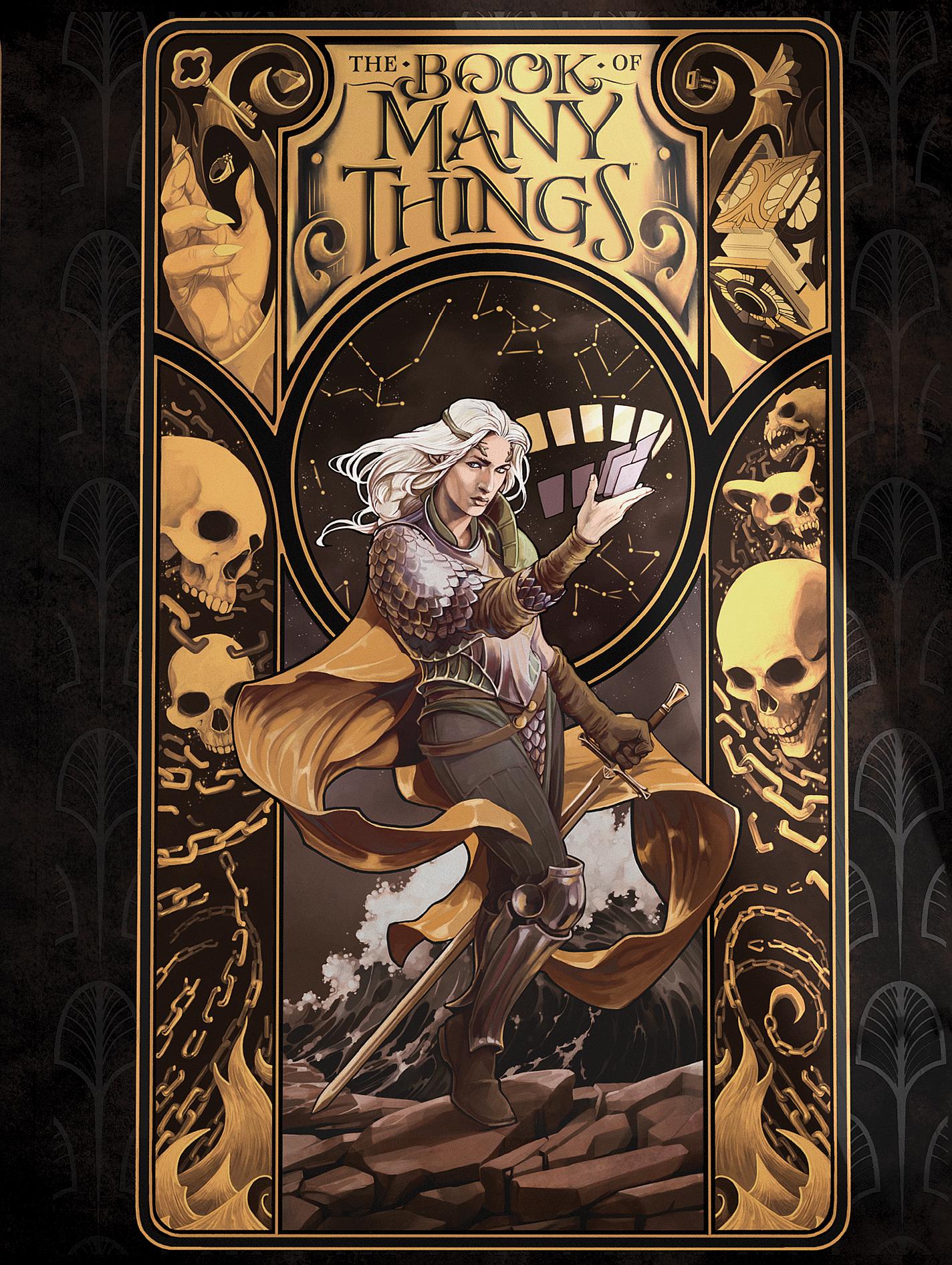Asteria draws her deck on CoupleOfKooks' variant cover to The Book of Many Things (2023)