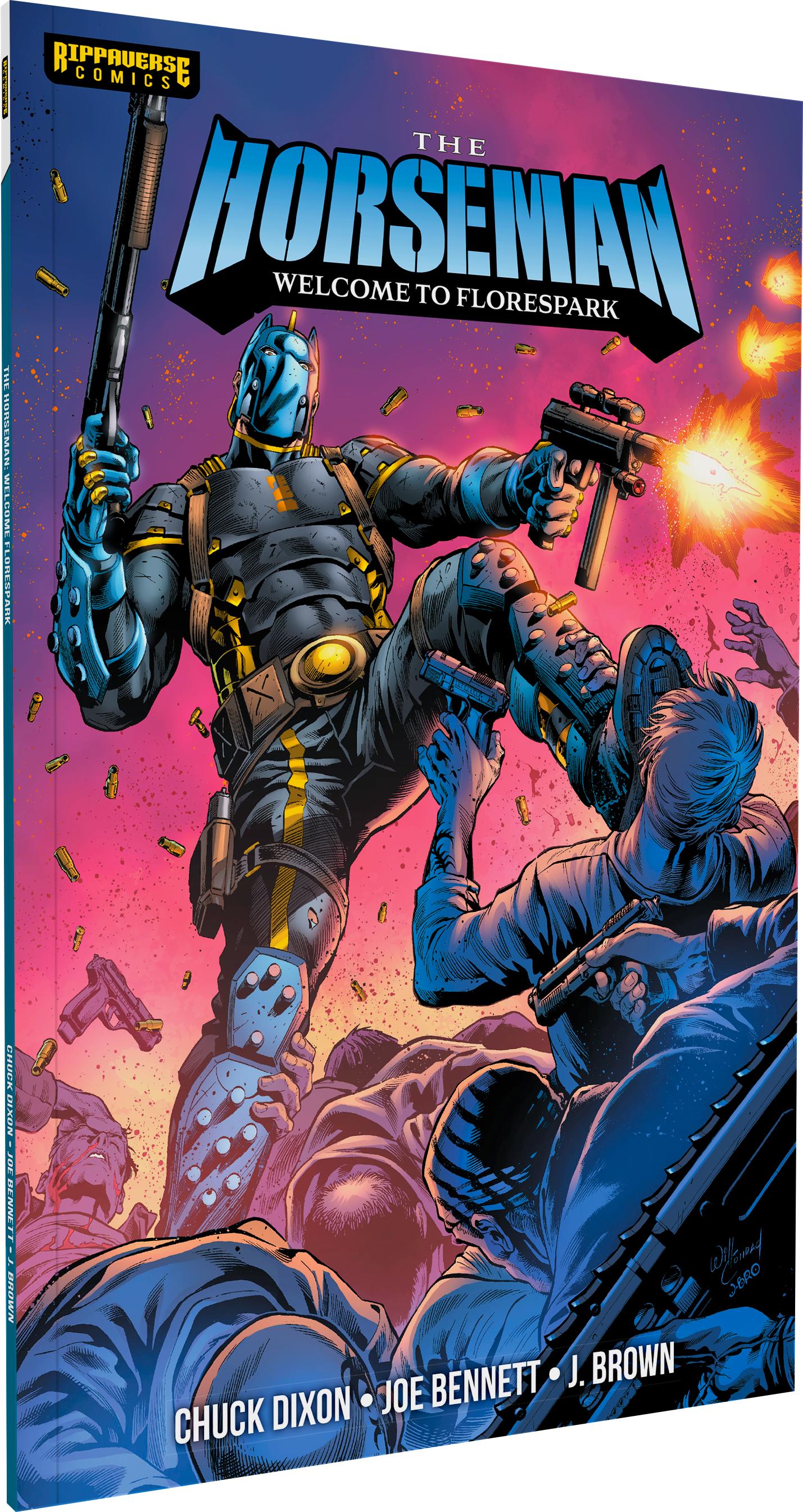 The Horseman unleashes his vengeance on Will Conrad's cover to The Horseman Vol. 1 #1 (2024), Rippaverse