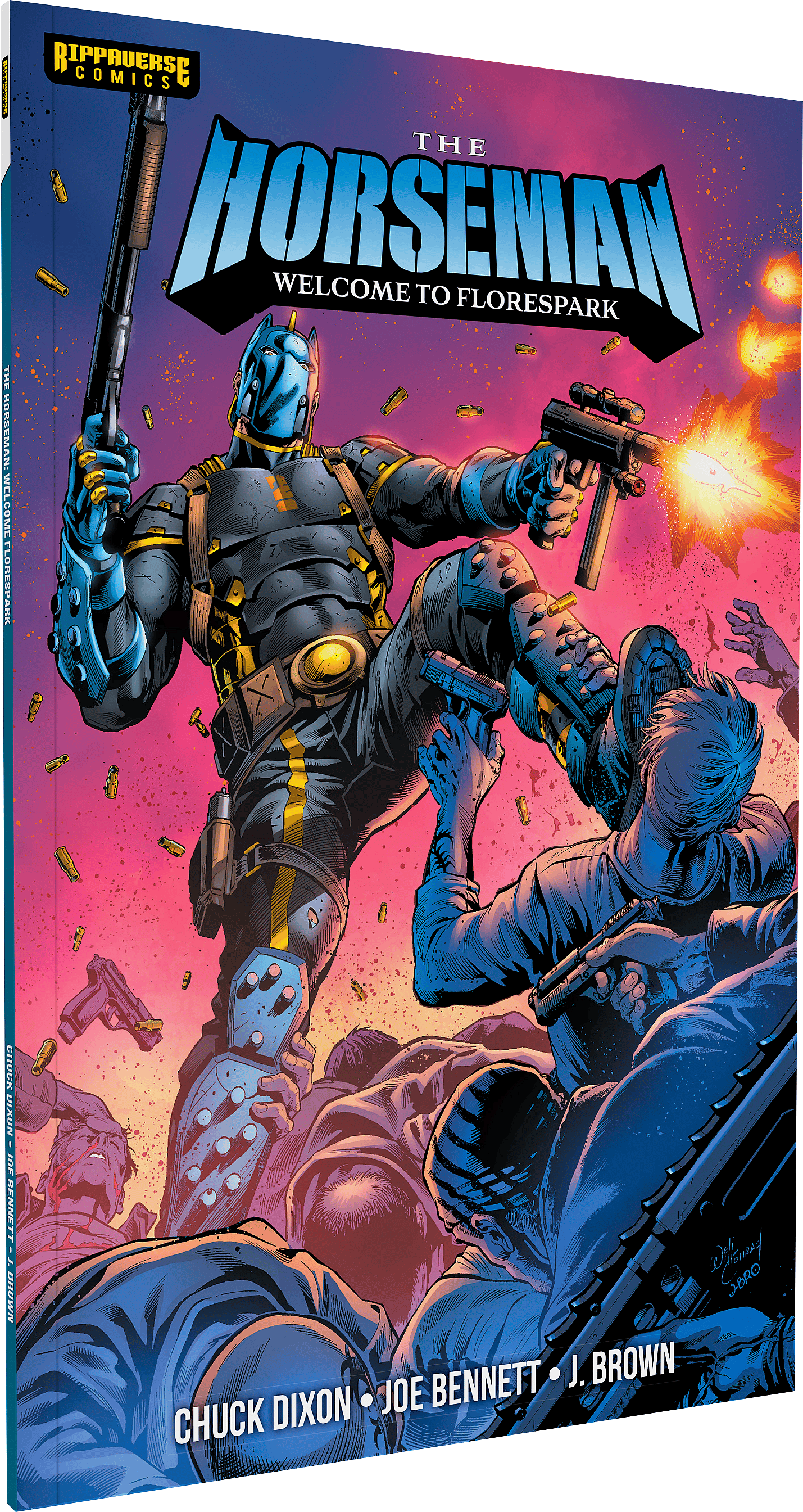 The Horseman unleashes his vengeance on Will Conrad's cover to The Horseman Vol. 1 #1 (2024), Rippaverse