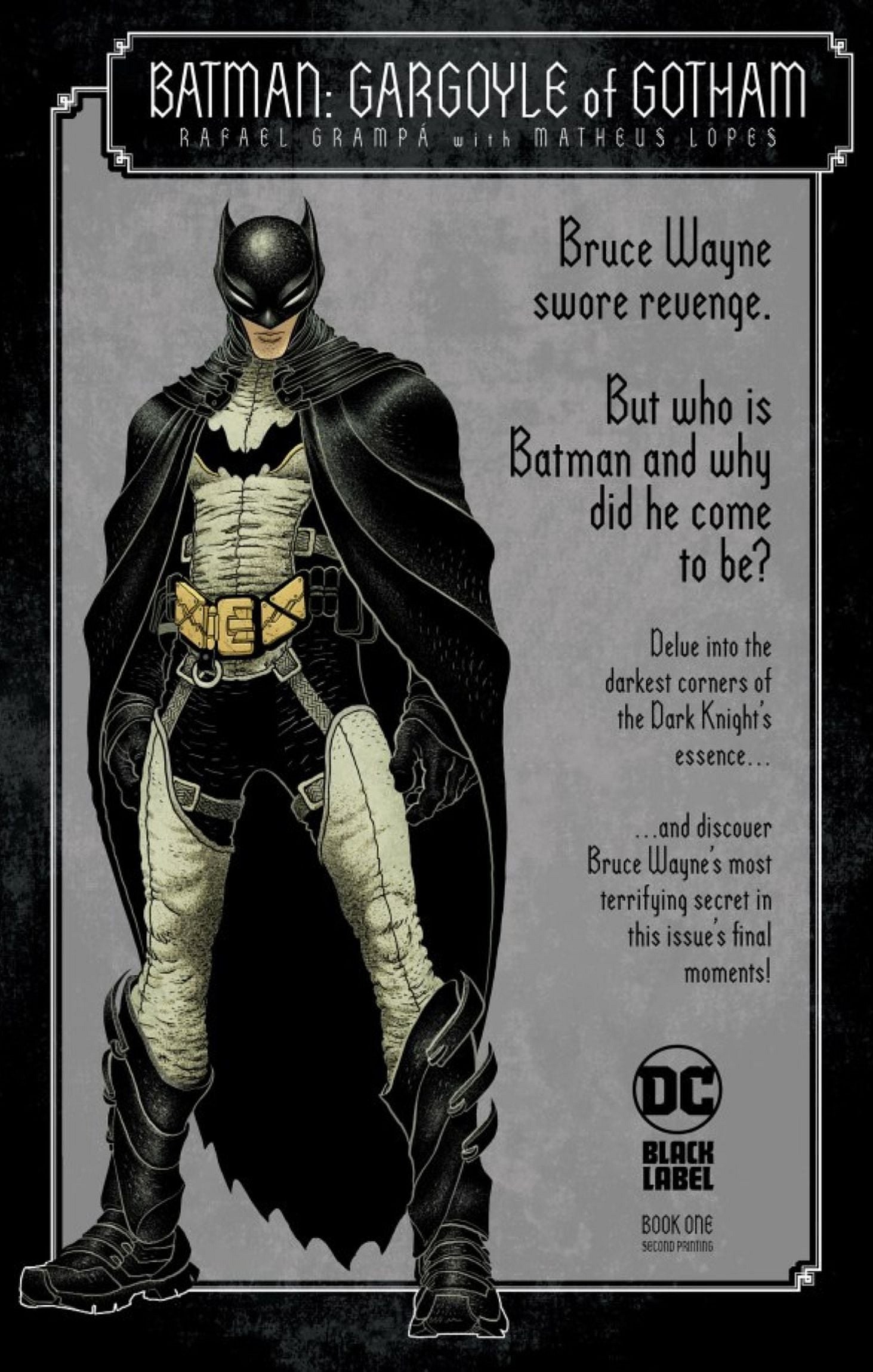 Batman Gargoyle of Gotham Book One (2023), DC. Words by Rafael Grampa. Art by Rafael Grampa. Colors by Matheus Lopes.