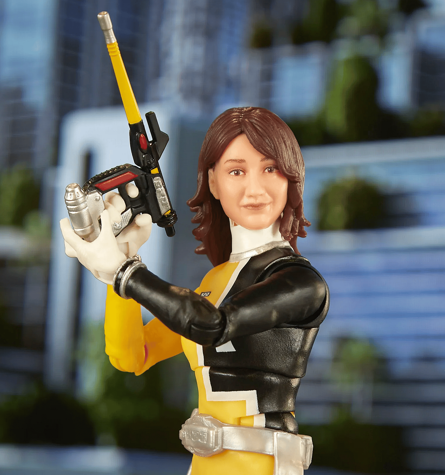 'Z' Delgado suits up as SPD Yellow via Power Rangers Lightning Collection S.P.D. Yellow Ranger Figure