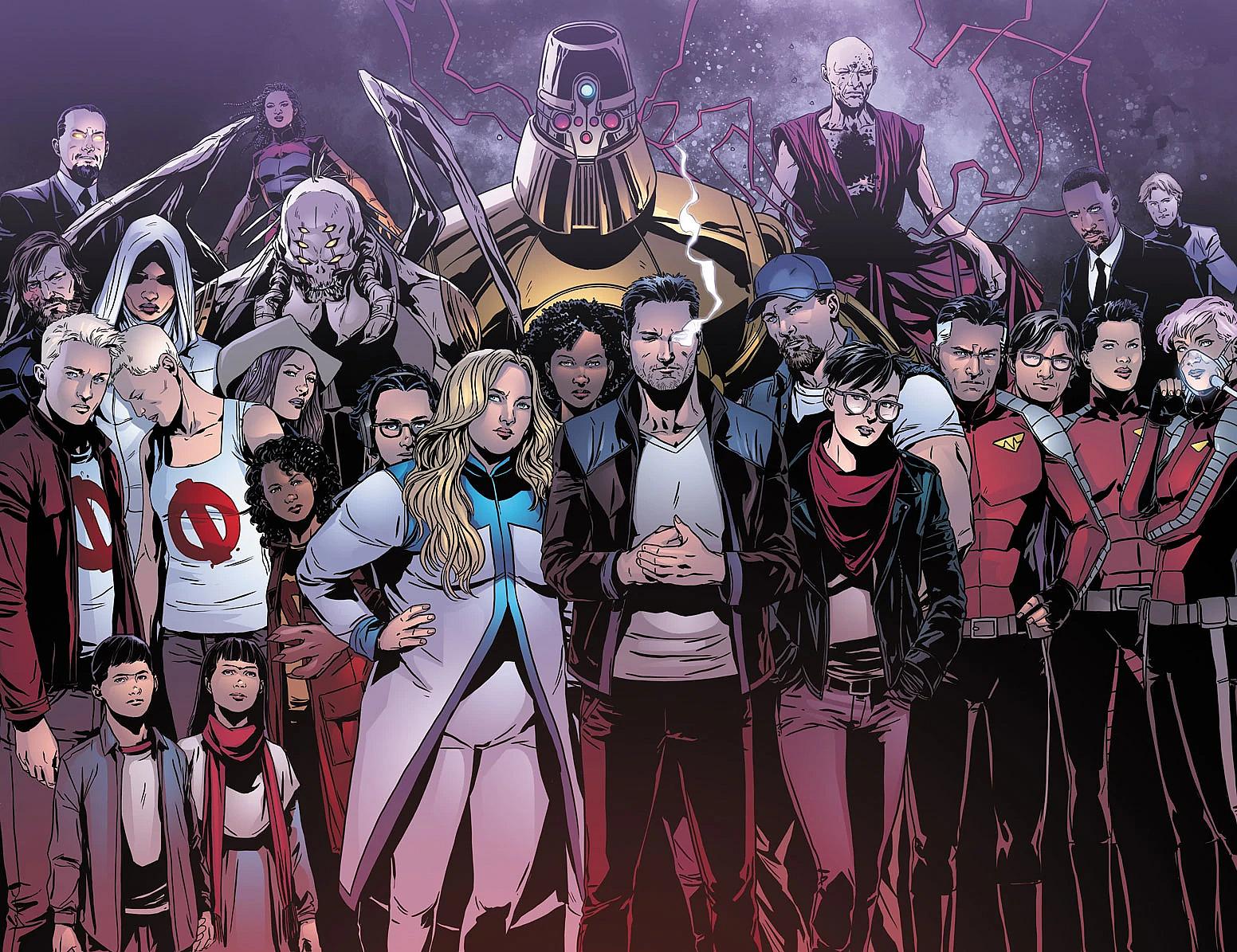 Valiant Universe superhumans stand united on Marc Laming and Pete Pantazi variant cover to