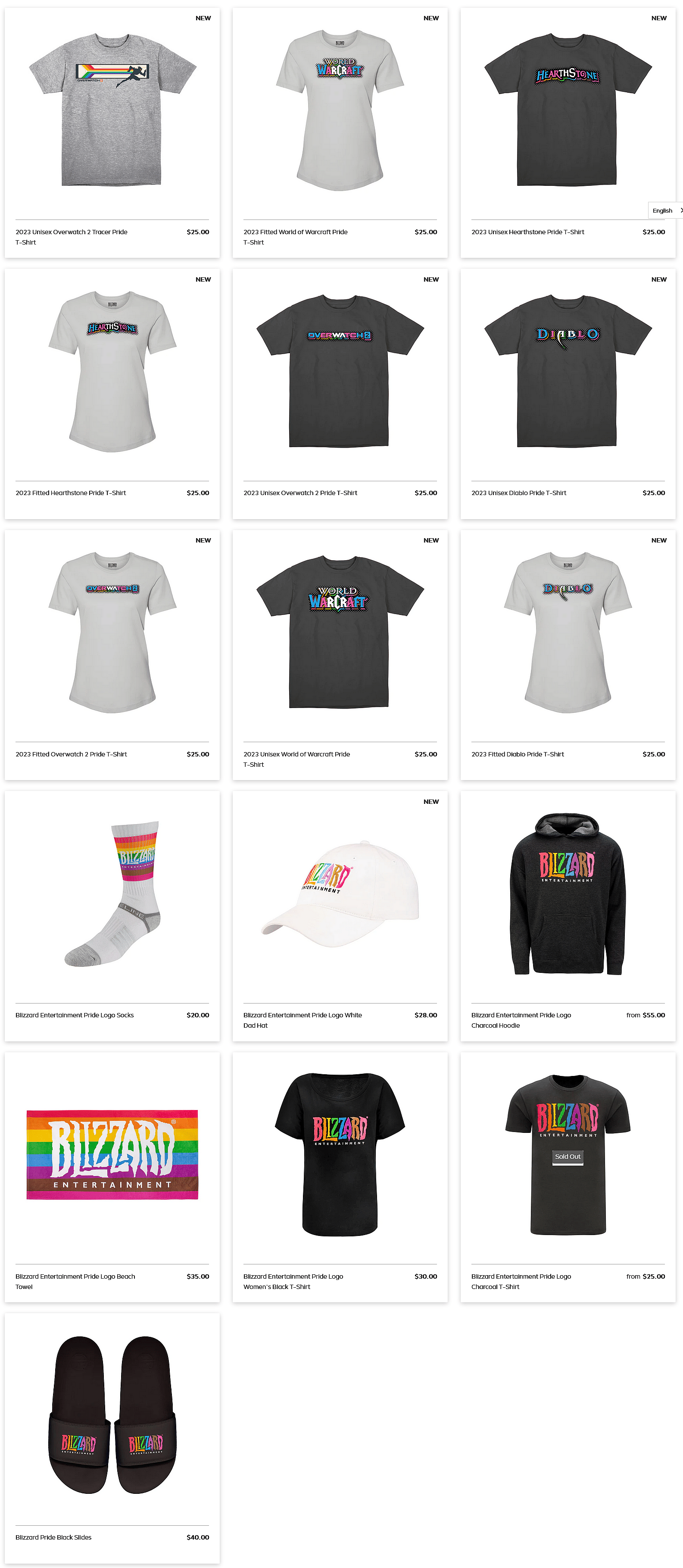 Blizzard Entertainment's 2023 Pride Month Collection