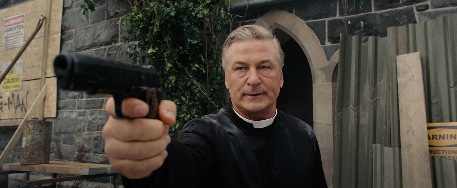 Alec Baldwin as Father Hector McGrath in Pixie (2021), Paramount Pictures