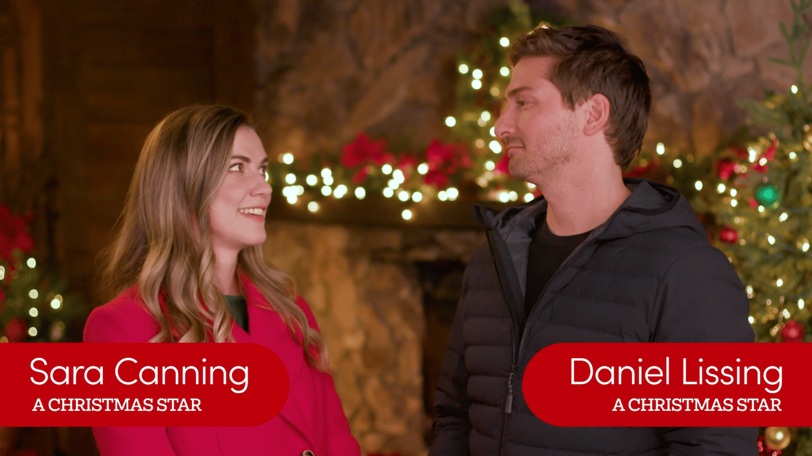 Sara Canning and Daniel Lissing promote A Christmas Star (2022) via Great American Family, YouTube