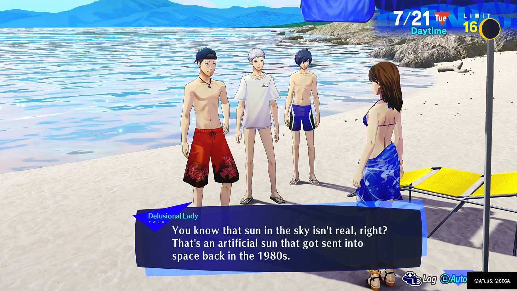 Junpei (Kōsuke Toriumi) receives an interesting history lesson in Persona 3 Reload (2024), Atlus