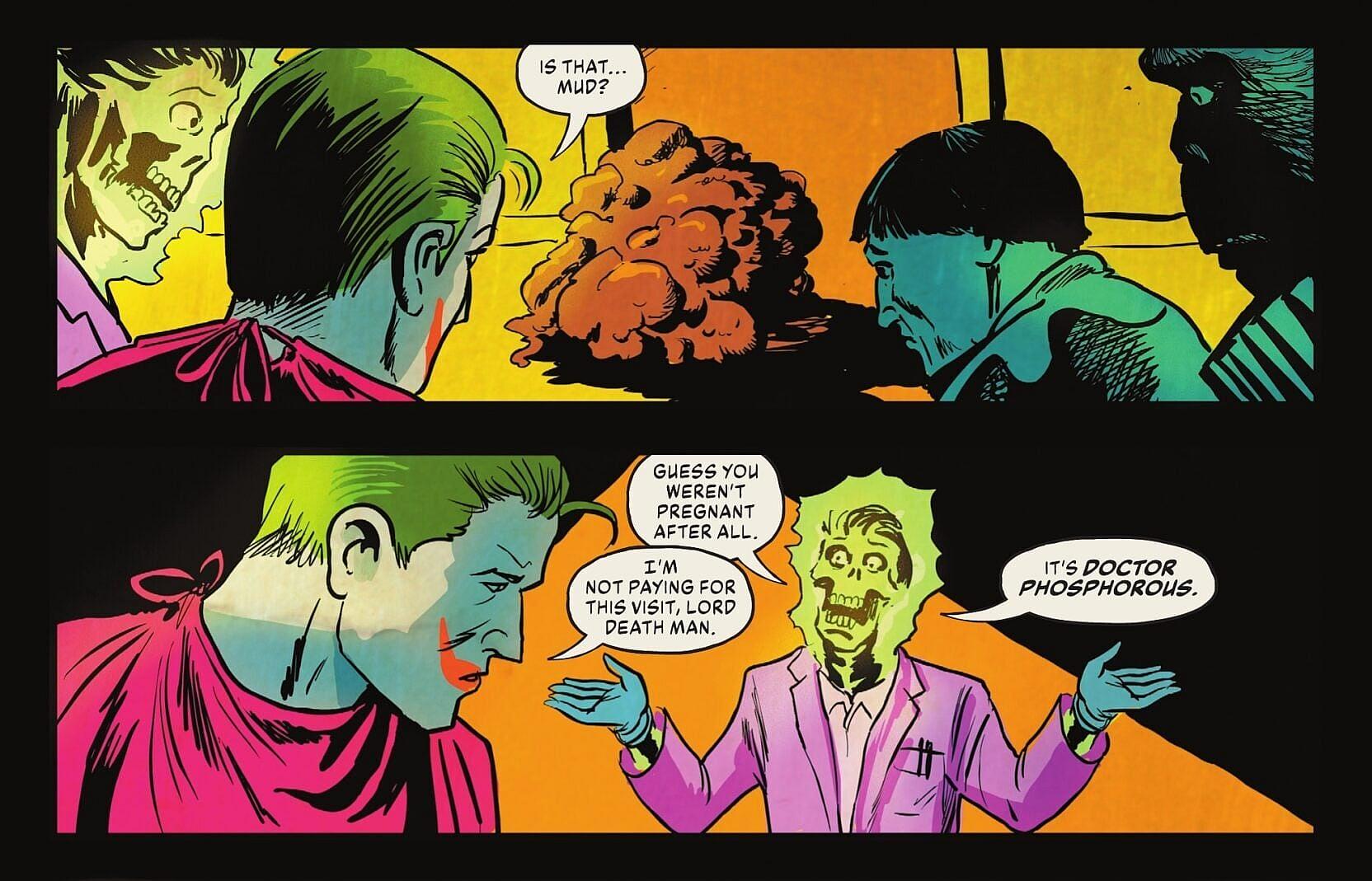 Joker confronts his fetus in The Man Who Stopped Laughing Vol. 1 #4 (2023), DC Comics