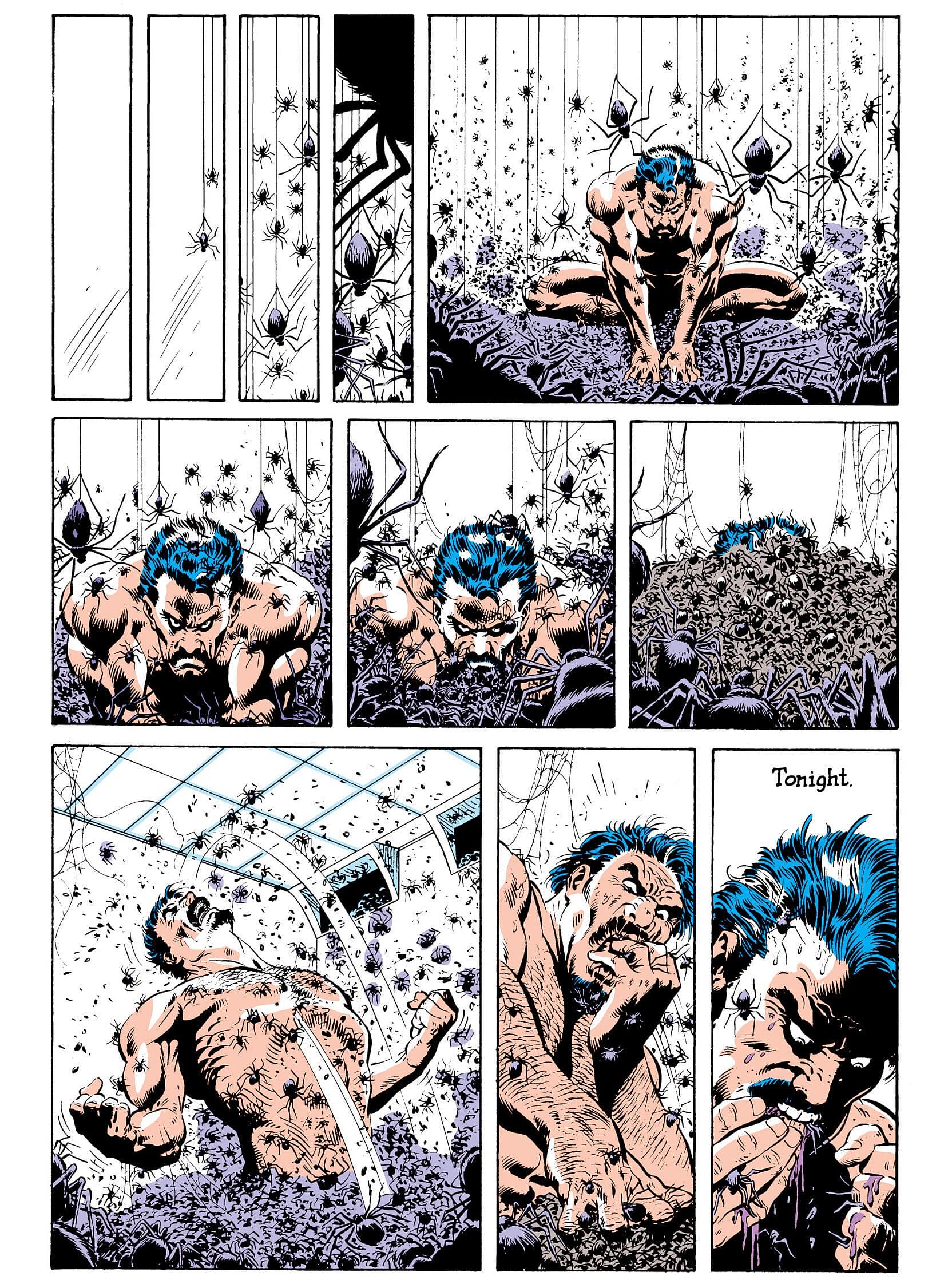 Kraven the Hunter prepares for his last hunt in Web of Spider-Man Vol. 1 #31 "The Coffin" (1987)