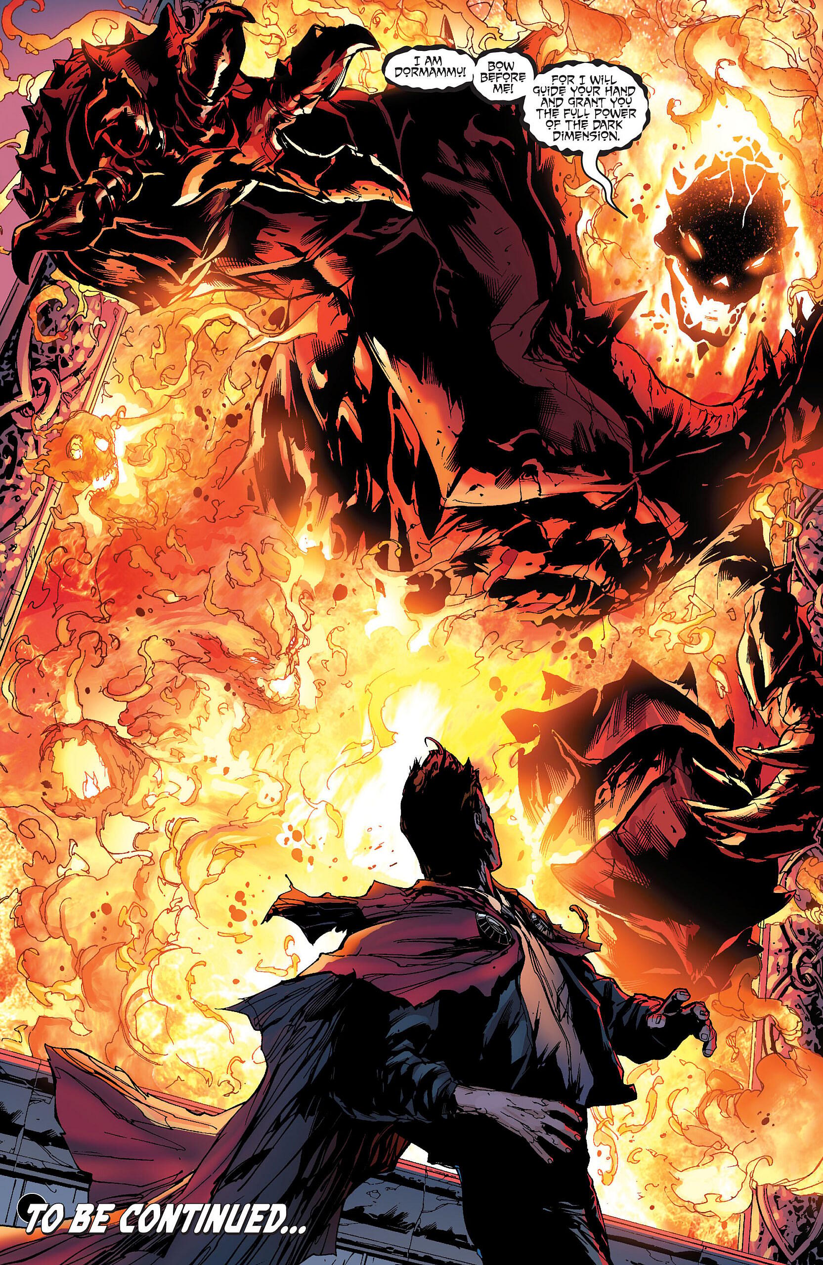 Dormammu reveals himself in New Avengers Vol. 1 #46 (2008), Marvel Comics