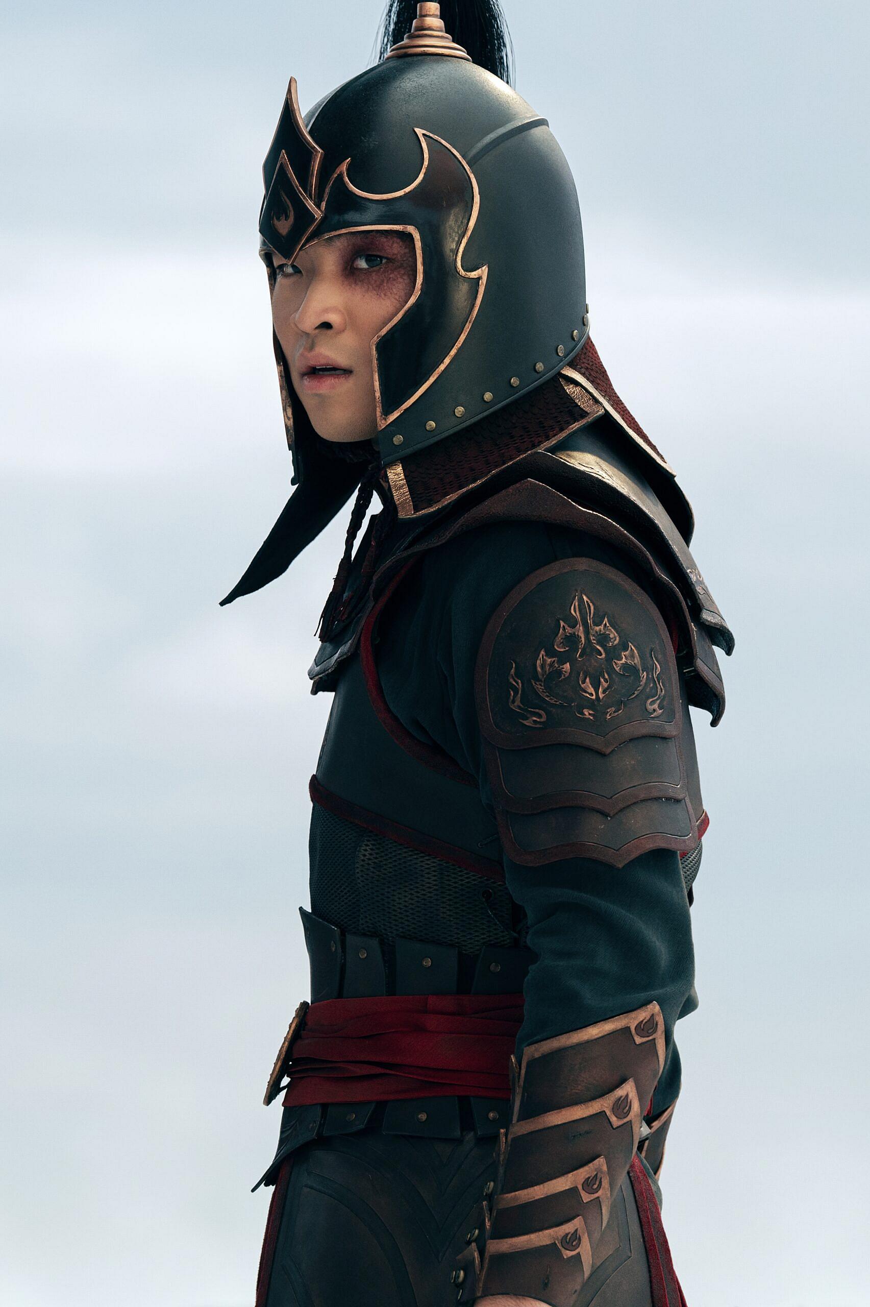 Dallas Liu as Prince Zuko in Avatar: The Last Airbender, Netflix