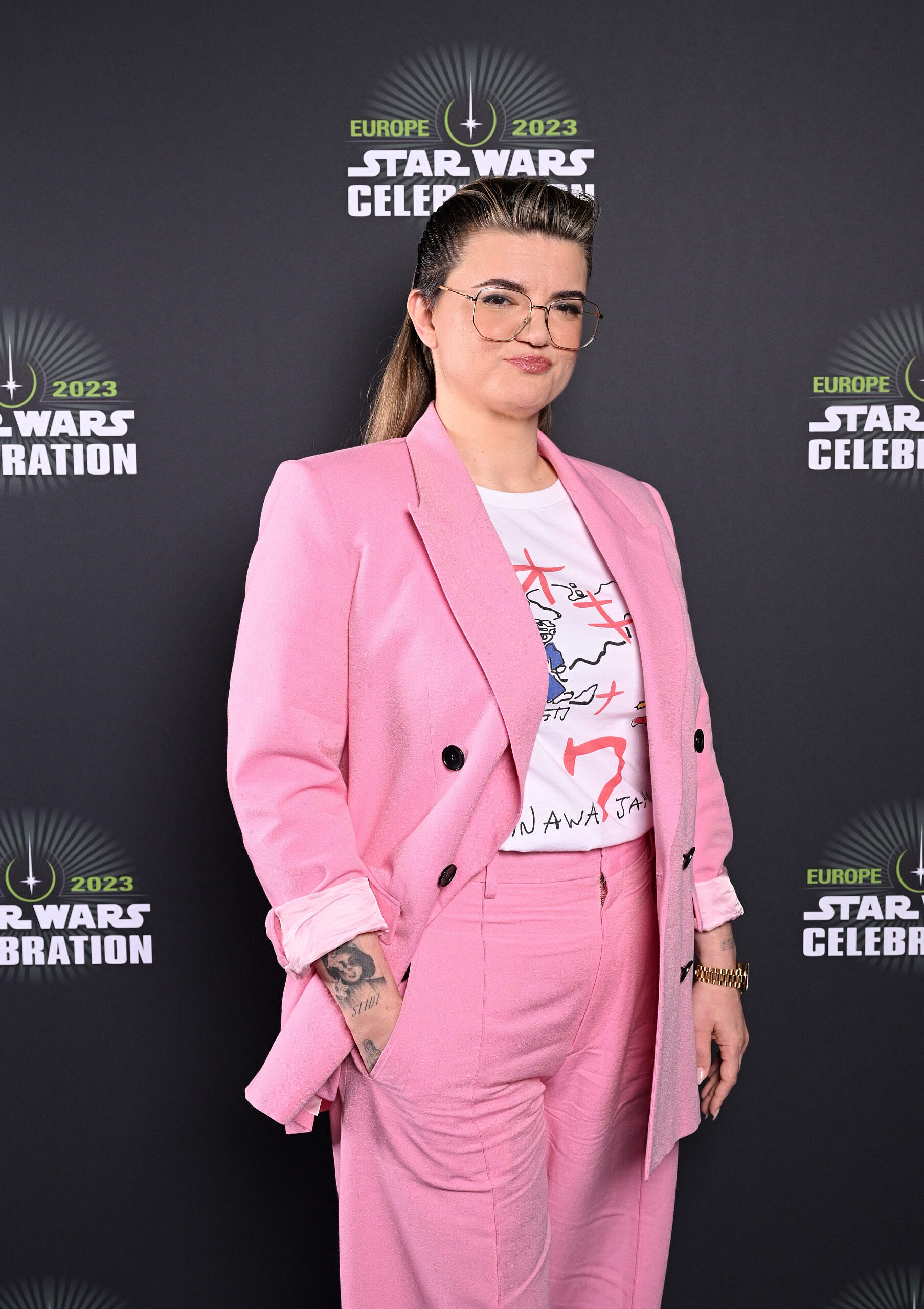 LONDON, ENGLAND - APRIL 07: Leslye Headland attends the studio panel at Star Wars Celebration 2023 attends the studio panel at Star Wars Celebration 2023 in London at ExCel on April 07, 2023 in London, England. (Photo by Jeff Spicer/Jeff Spicer/Getty Images for Disney)