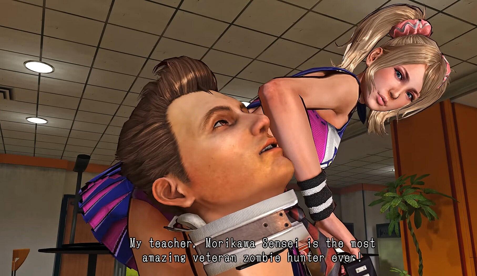 Juliet and Nick prepare to get their hands dirty in Lollipop Chainsaw (2012), Kadokawa Games