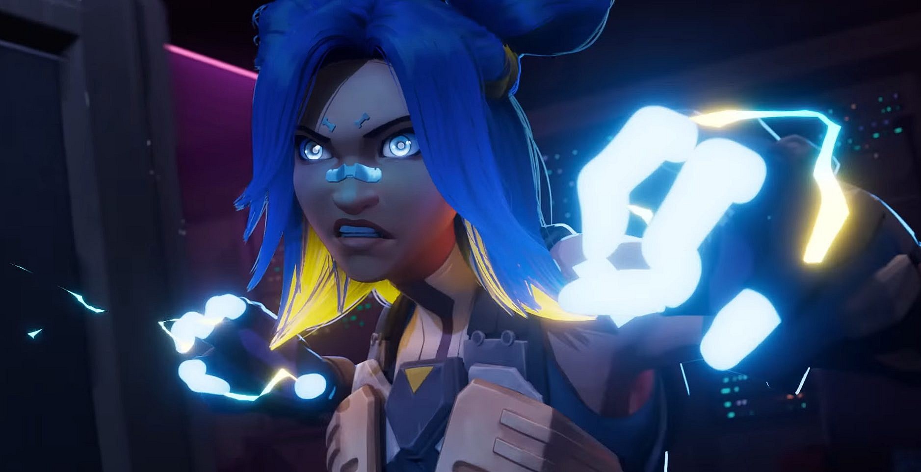 Neon (Vanille Velasquez) sparks up in Valorant (2020), Riot Games