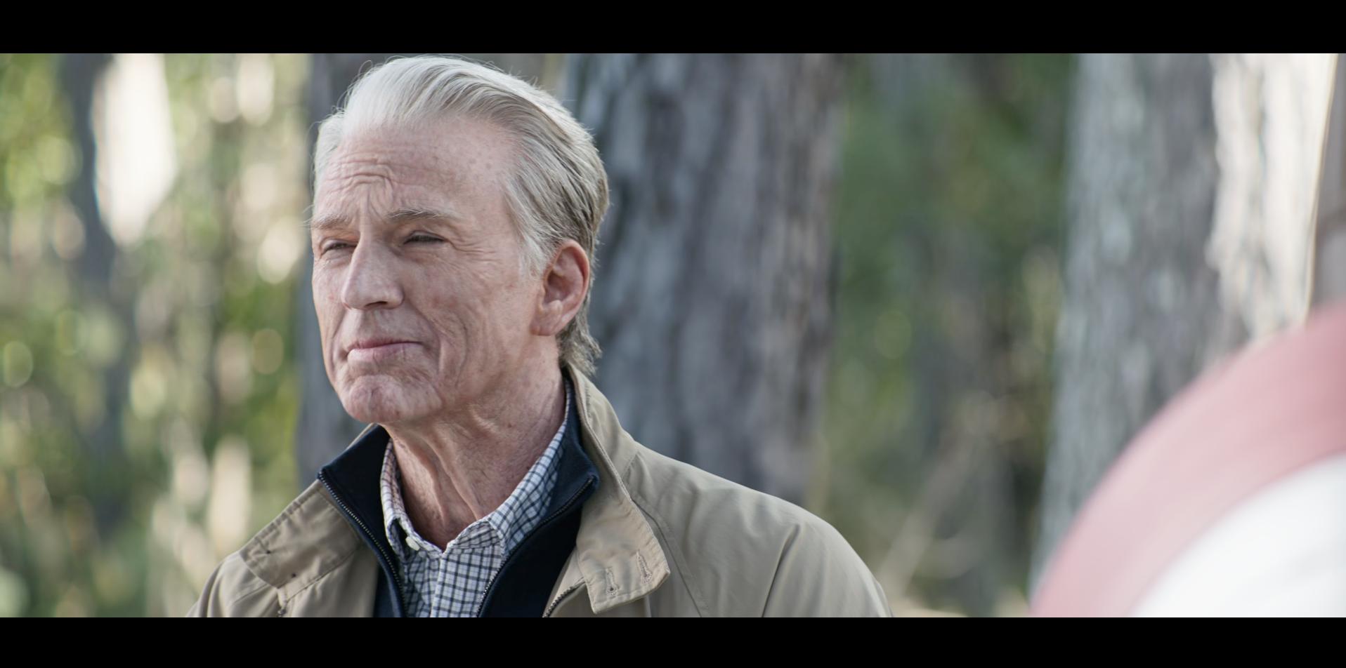 Steve Rogers (Robert Downey Jr.) transforms into Joe Biden in Avengers: Endgame (2019), Marvel Studios