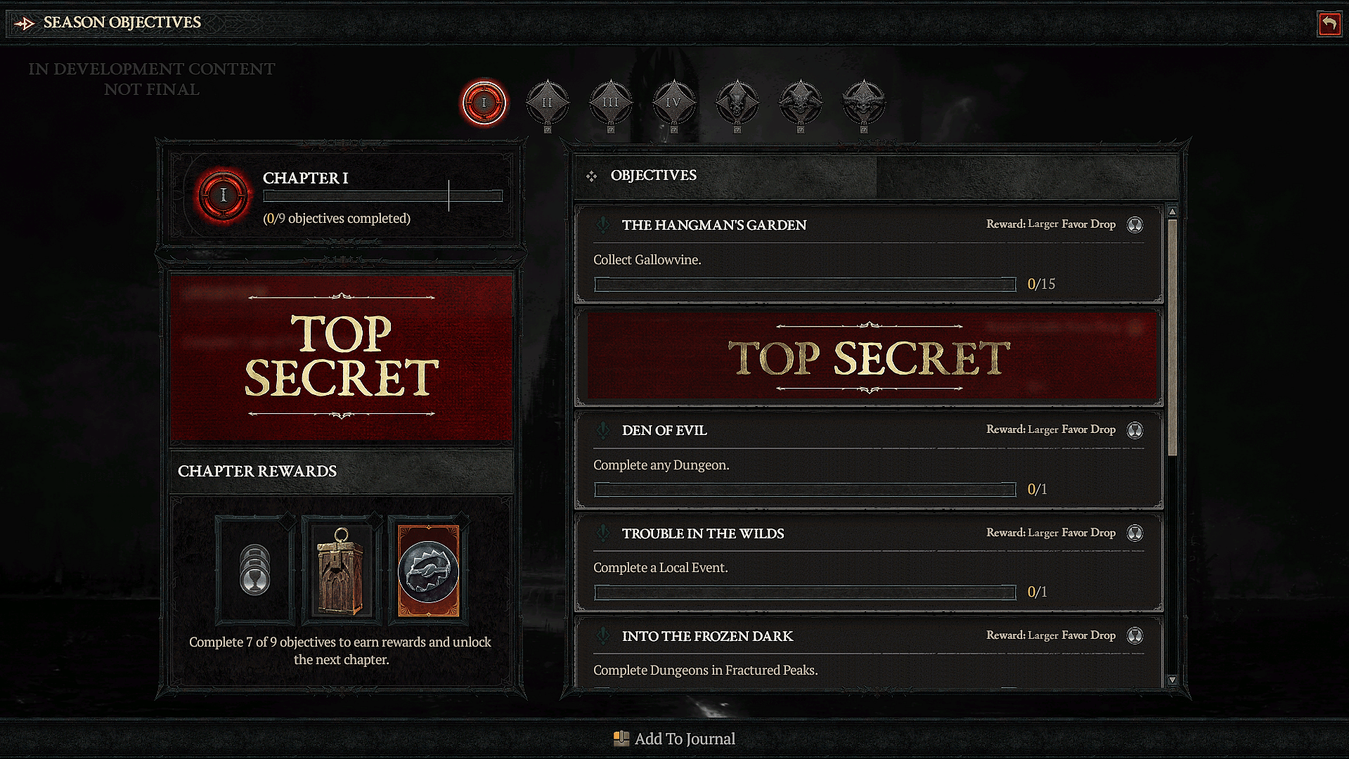 Objectives and rewards for a Season are listed out in Diablo IV (2023), Blizzard Entertainment