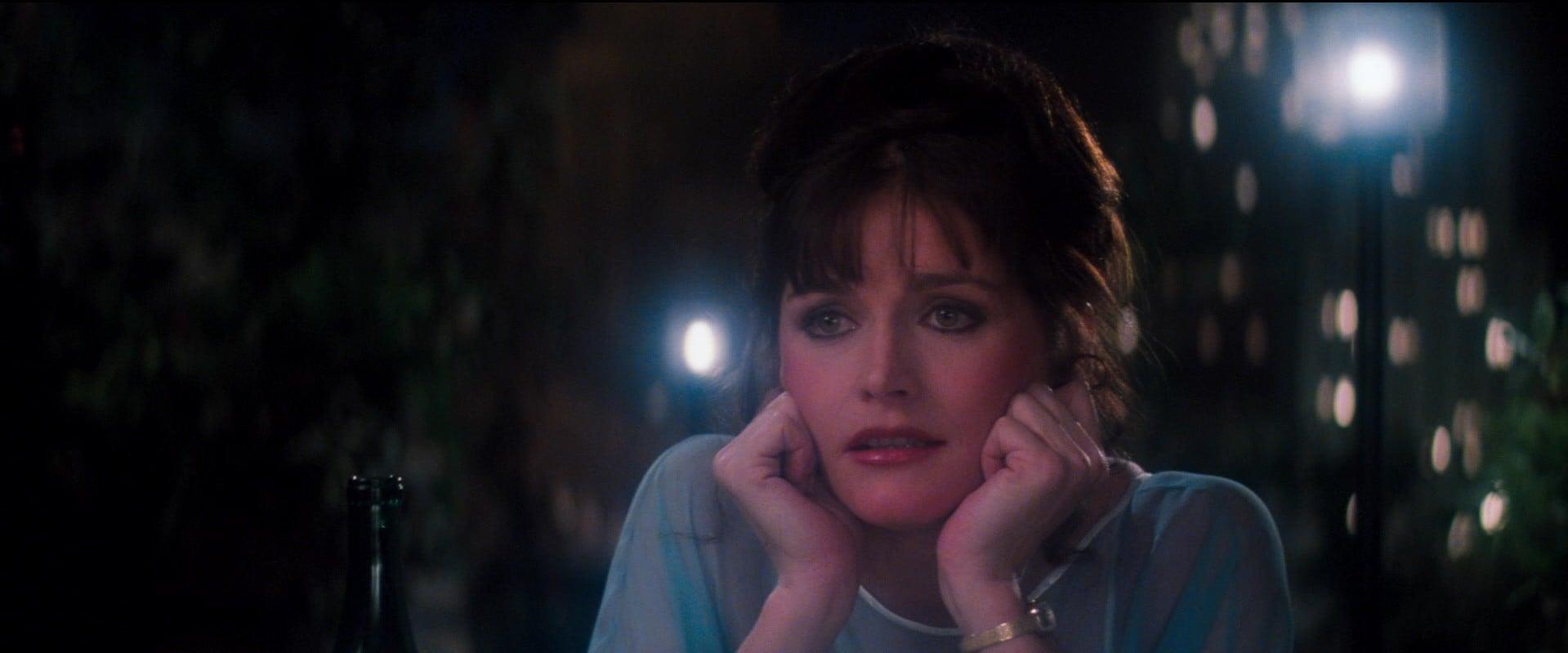 Lois (Margot Kidder) is enchanted by Superman (Christopher Reeve) in Superman: The Movie (1978), Warner Bros. Pictures