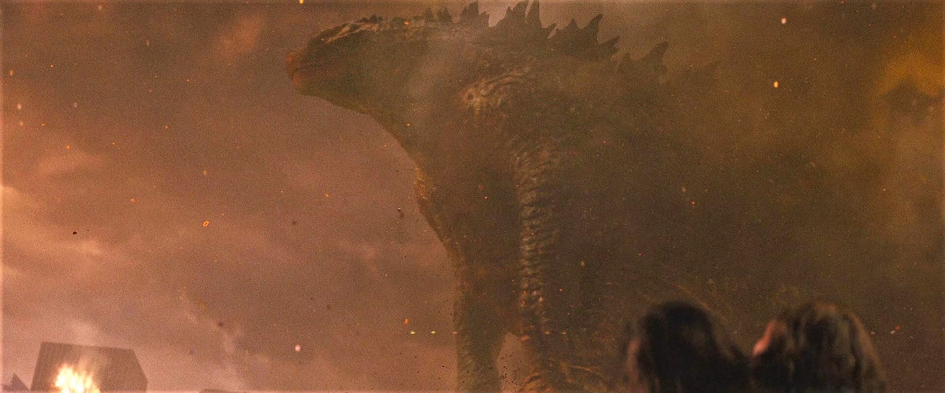 Godzilla walks away victorious from a destroyed San Francisco in Godzilla: King of the Monsters (2019), Legendary Pictures