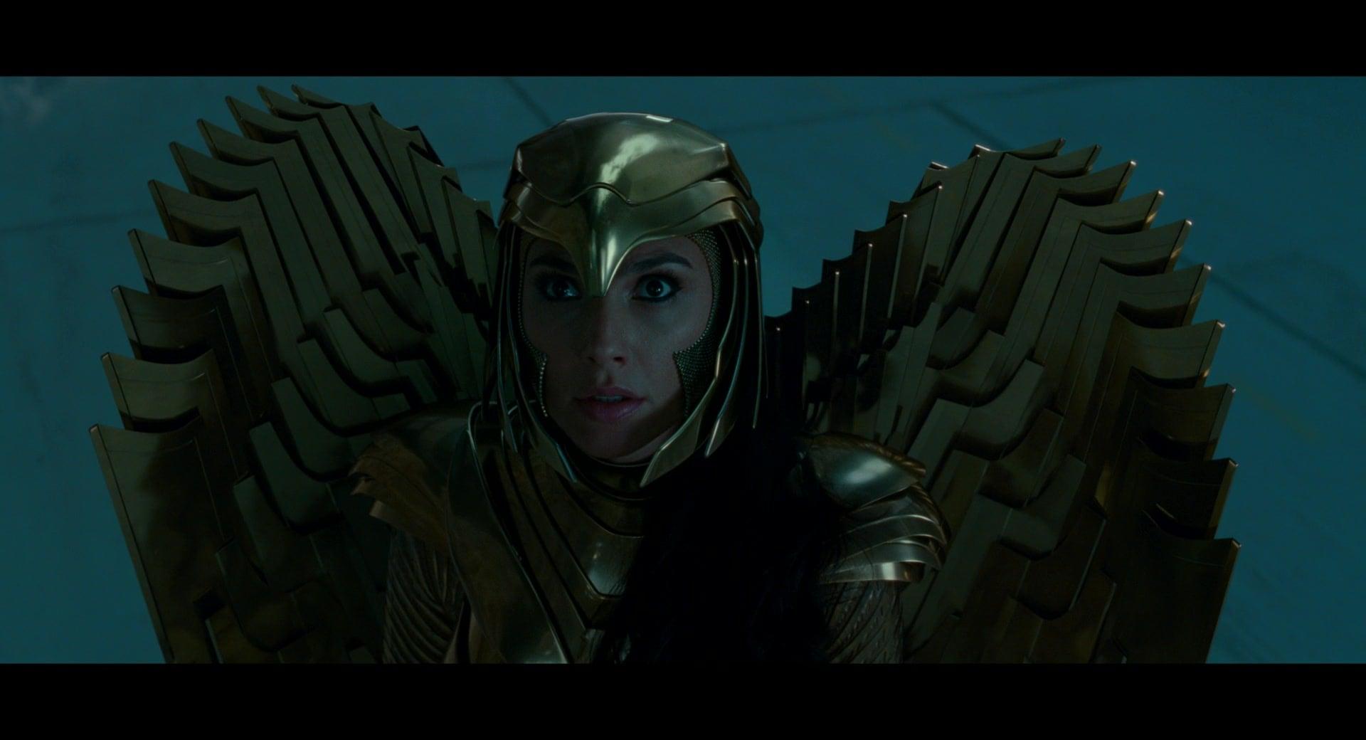 Diana (Gal Gadot) is shocked to see what's become of Barbara Minerva (Kristen Wiig) in Wonder Woman 1984 (2020), Warner Bros. Pictures via Blu-ray