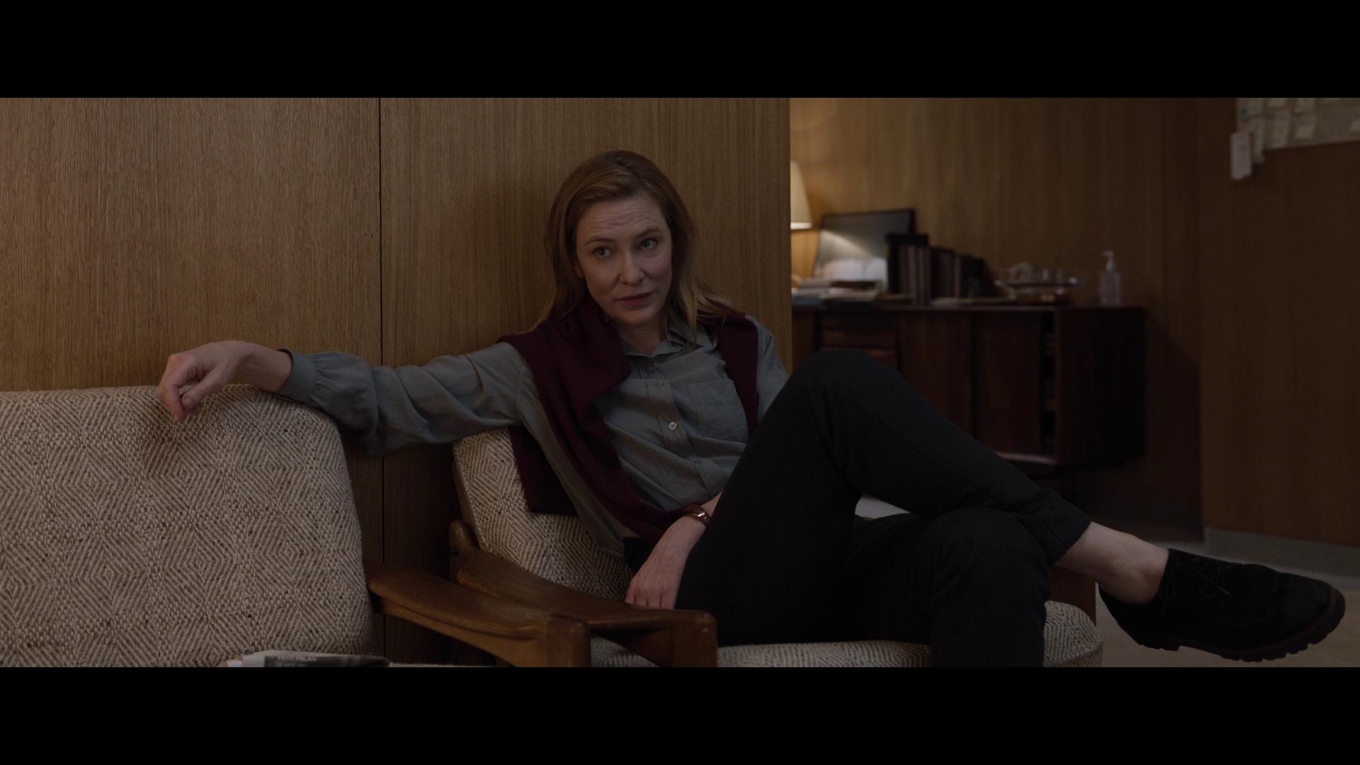 Lydia Tár (Cate Blanchett) speaks about her plan to replace her assistant conductor via Tár (2022), Universal Pictures