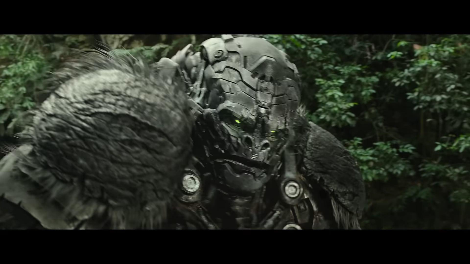 Optimus Primal (Ron Perlman) delivers a warning in Transformers: Rise of the Beasts (2023), Paramount Pictures via YouTube