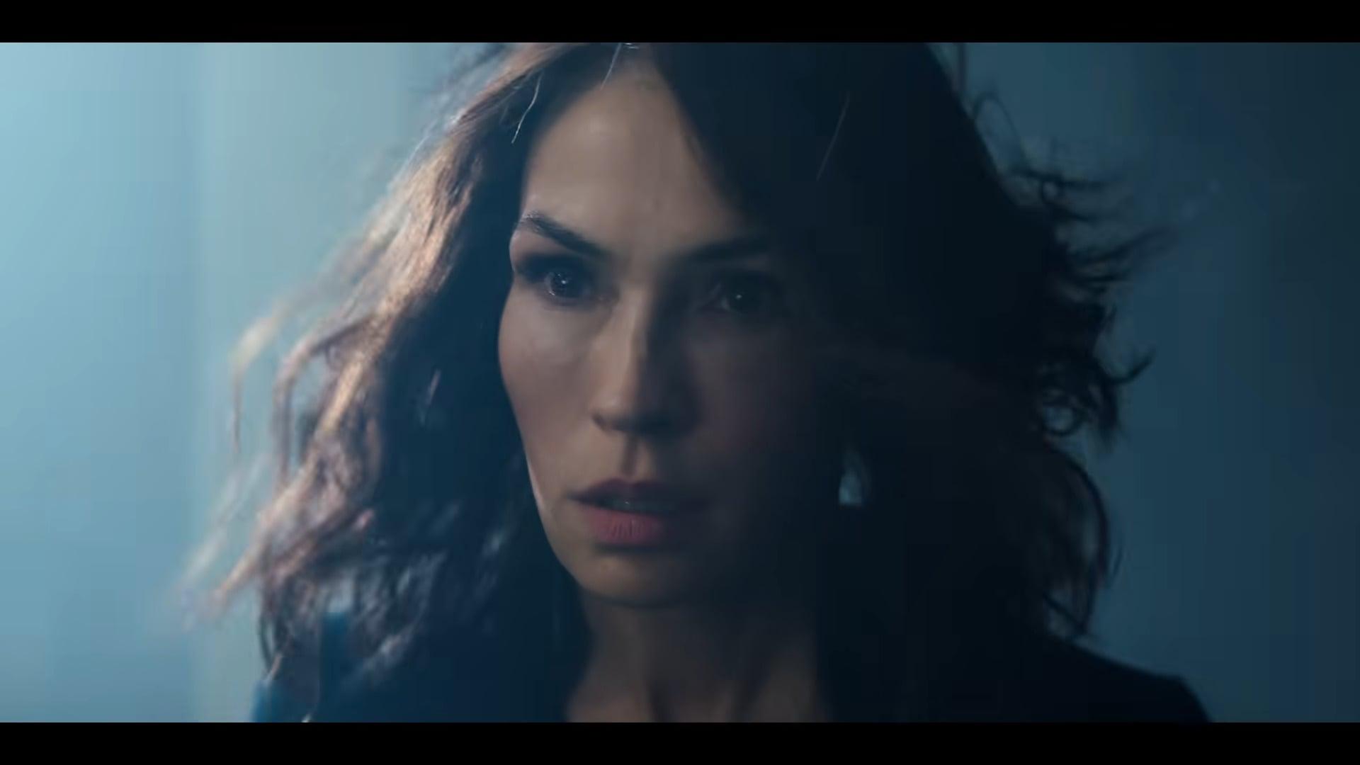 Guraad (Famke Janssen) stands defiant in Knights of the Zodiac (2023), Toei Animation via YouTube