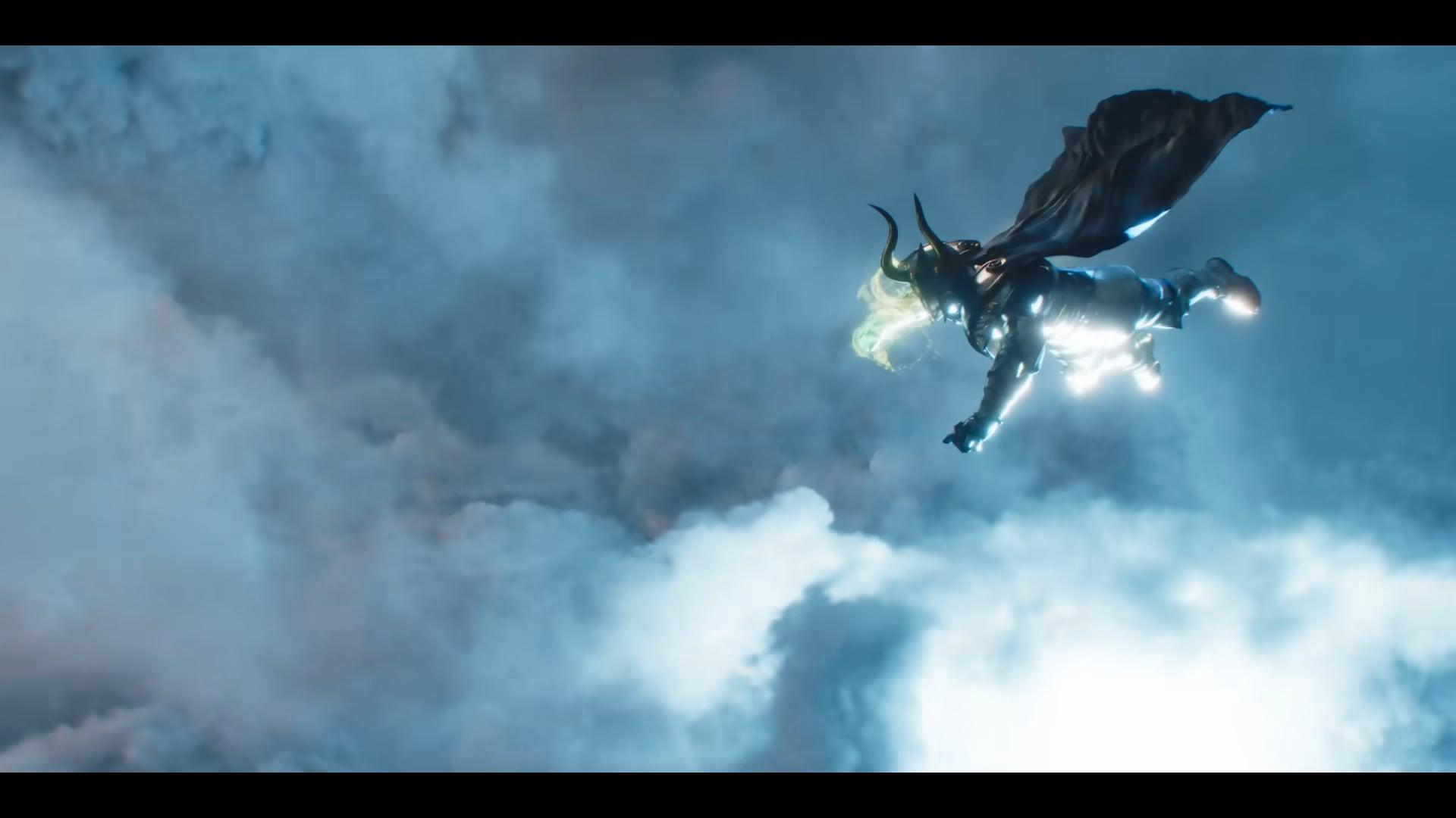 Capricorn Shura takes aim at Sagittarius Aiolas in Knights of the Zodiac (2023), Toei Animation via YouTube