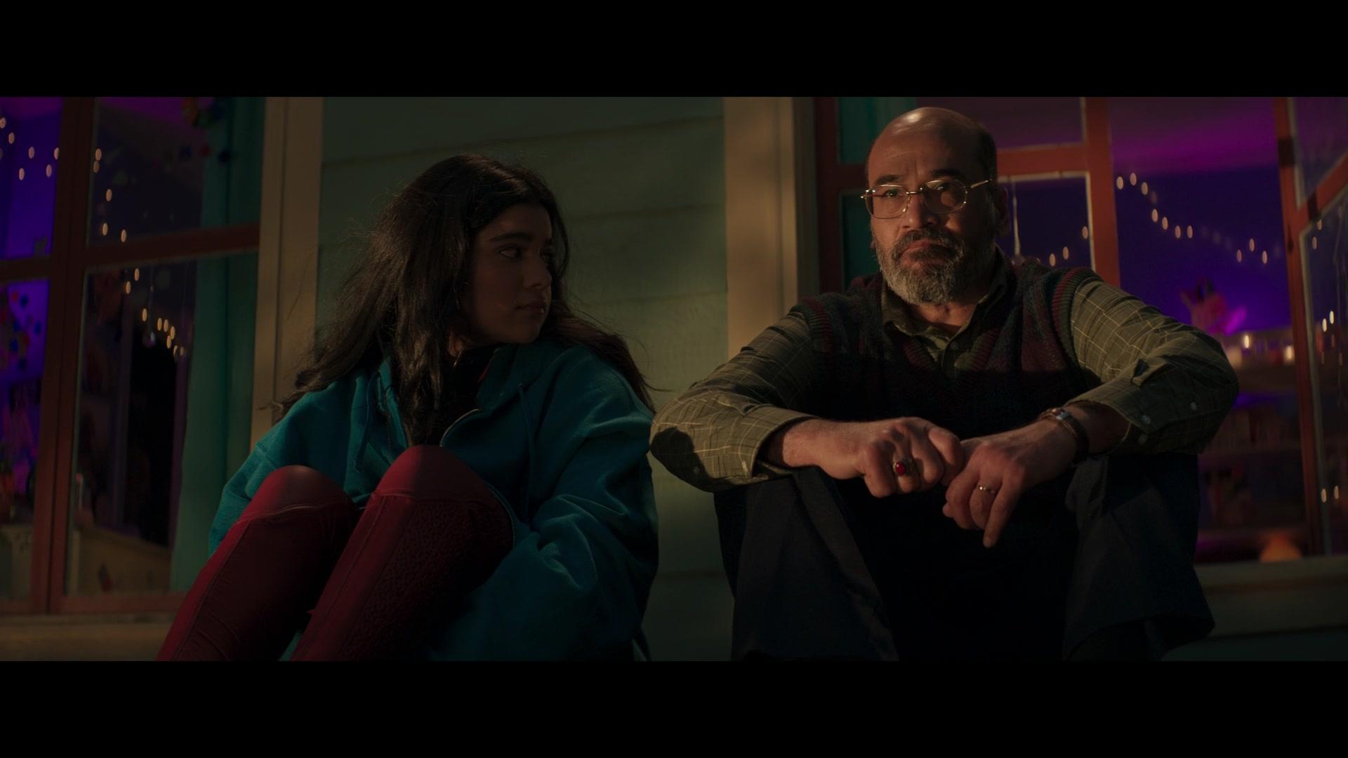 Yusuf Khan (Mohan Kapur) encourages his daughter Kamala (Iman Vellani) to do some good in the world in Ms. Marvel Season 1 Episode 6 "No Normal" (2022), Marvel Entertainment via Disney Plus