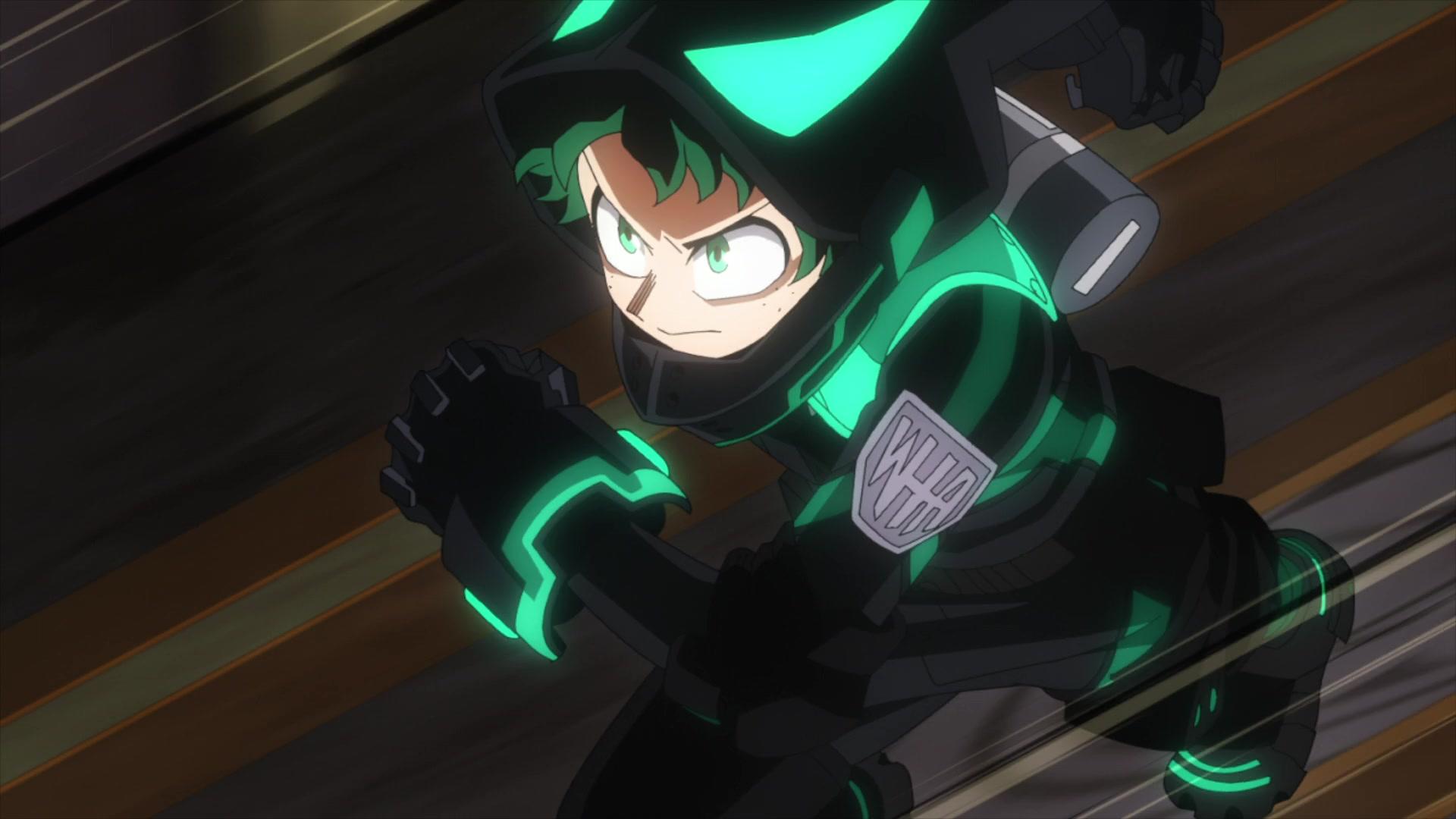 Deku leaps into action in My Hero Academia: World Heroes' Mission (2021), Bones via Blu-ray