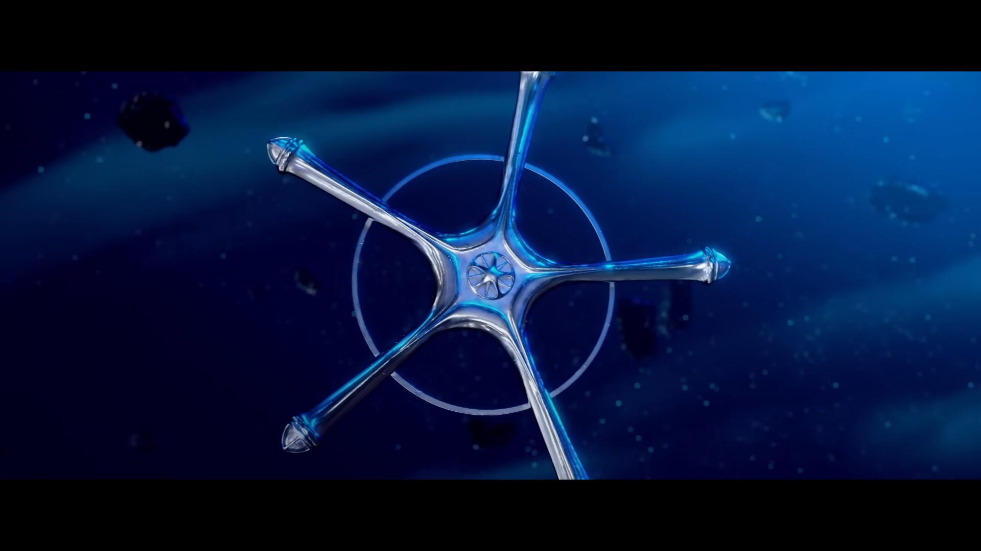 A Quincy star dances across the screen in Bleach: Thousand-Year Blood War - The Separation PV (2023), Pierrot via Youtube
