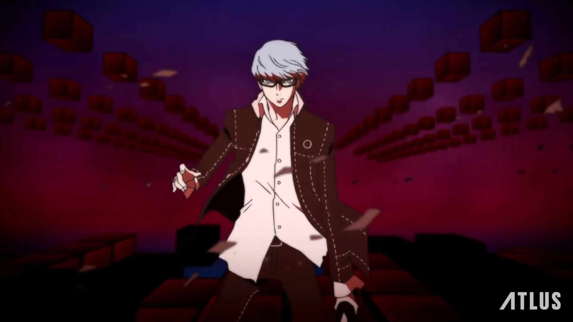 Yu Narukami (Daisuke Namikawa) wields his signature katana in the intro movie to Persona 4 Golden (2012), Atlus