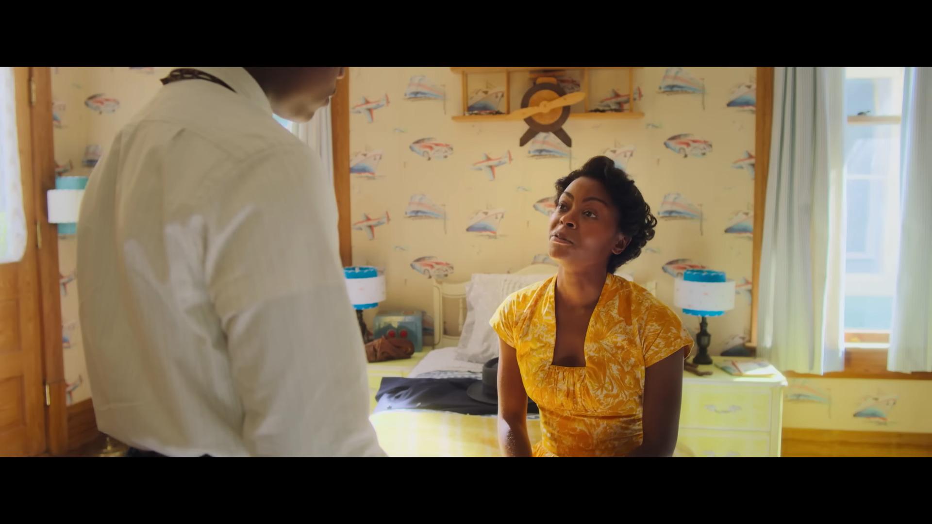 Mamie Till (Danielle Deadwyler) speaks with her son in Till (2022) United Artists