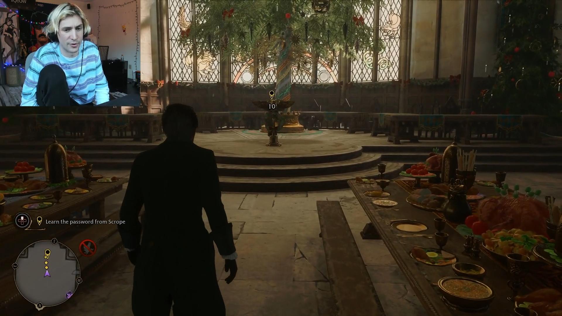 xQc plays Hogwarts Legacy via Twitch