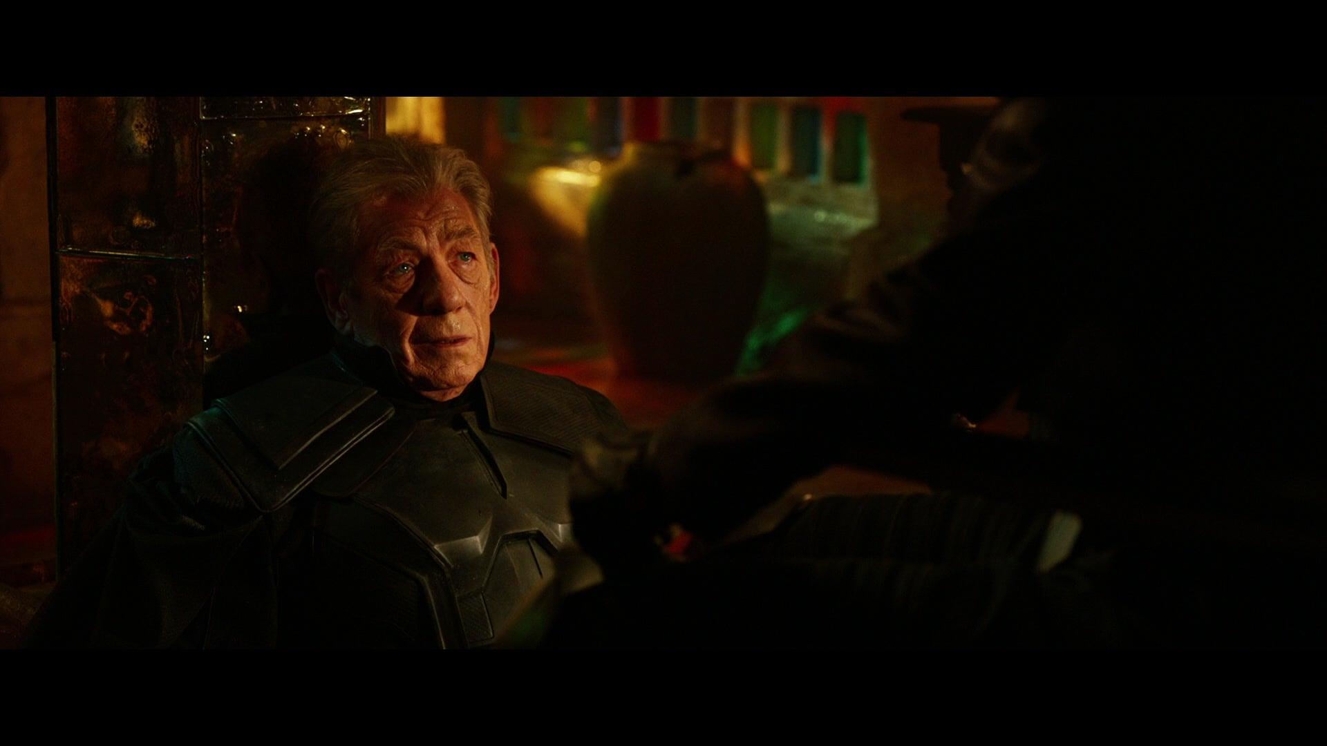 Magneto (Sir Ian McKellen) shares his dying words with Professor X (Patrick Stewart) in X-Men: Days of Future Past (2014), Marvel Entertainment