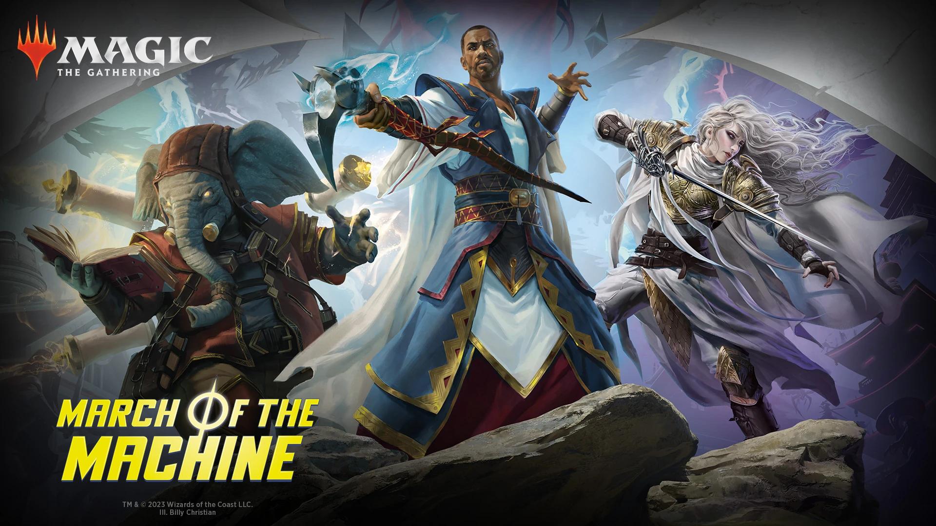 Magic: The Gathering - March of the Machines: Aftermath Key Art (2023), Wizards of the Coast. Art by Billy Christian.