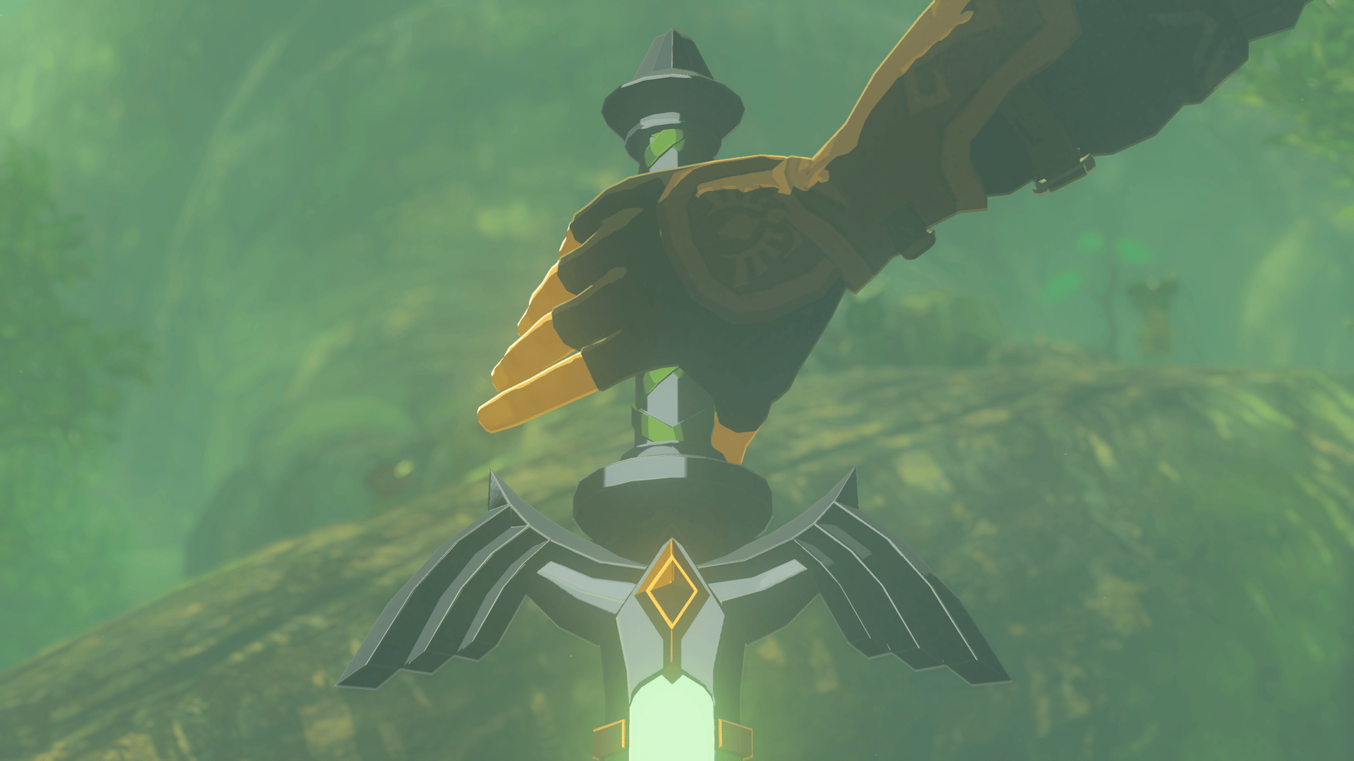 Link reaches out to pull the Master Sword out of the ground in The Legend of Zelda: Tears of the Kingdom (2023), Nintendo