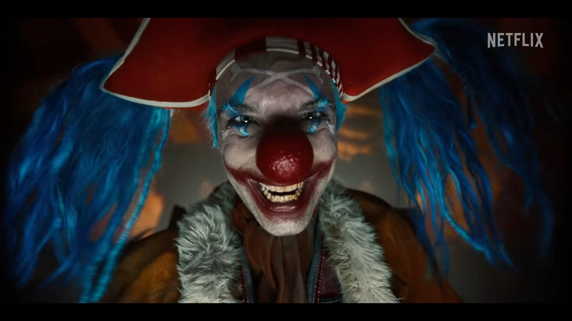Buggy (Jeff Ward) appears terrifying upon first glance in One Piece (2023), Netflix