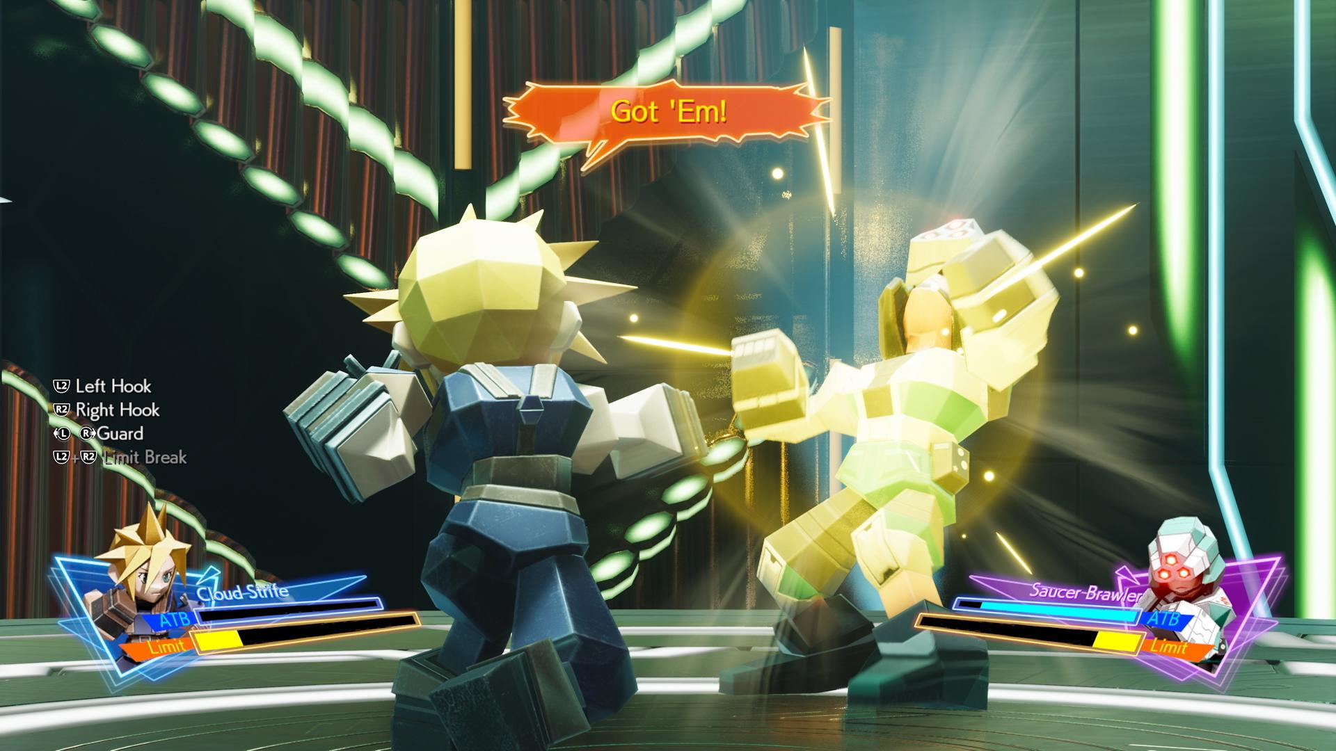 Cloud Strife (Takahiro Sakurai) takes on the Golden Saucer's boxing simulator in Final Fantasy VII Rebirth (2023), Square Enix