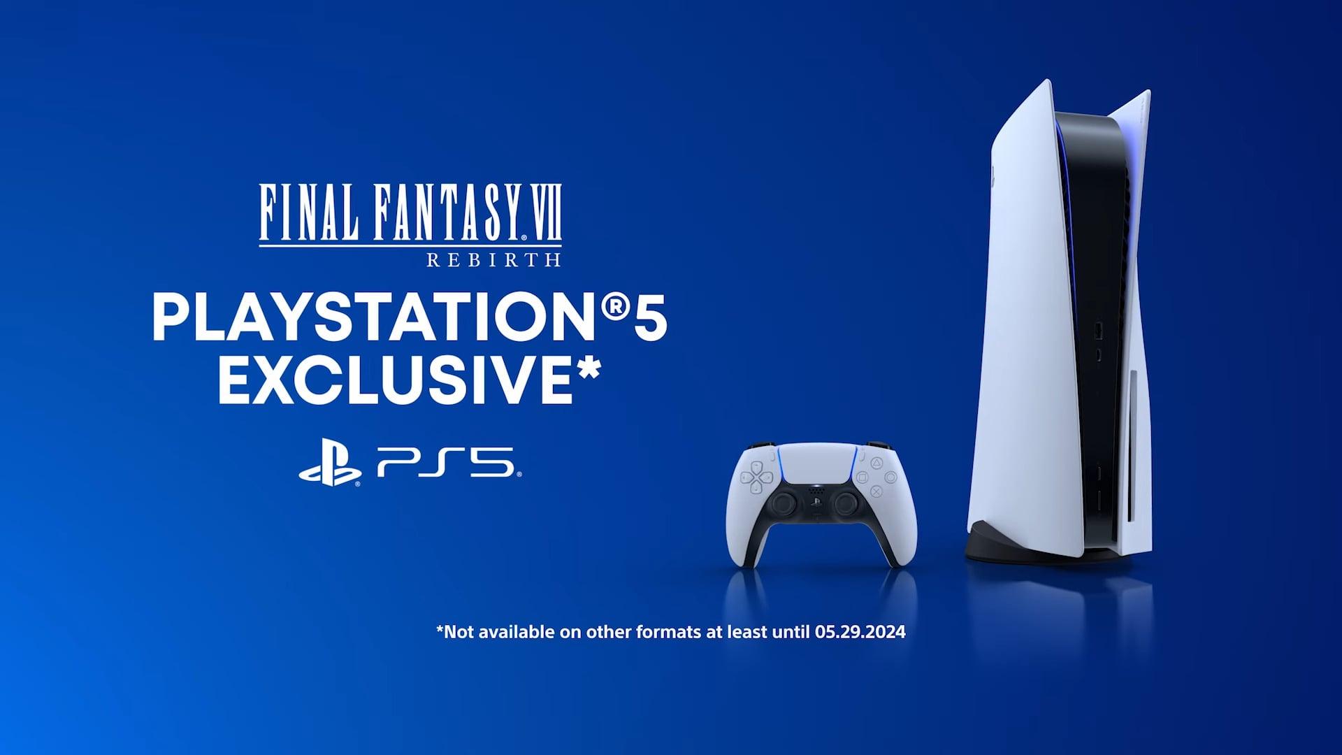 Square Enix confirms a limited PlayStation 5 exclusivity window for Final Fantasy VII: Rebirth